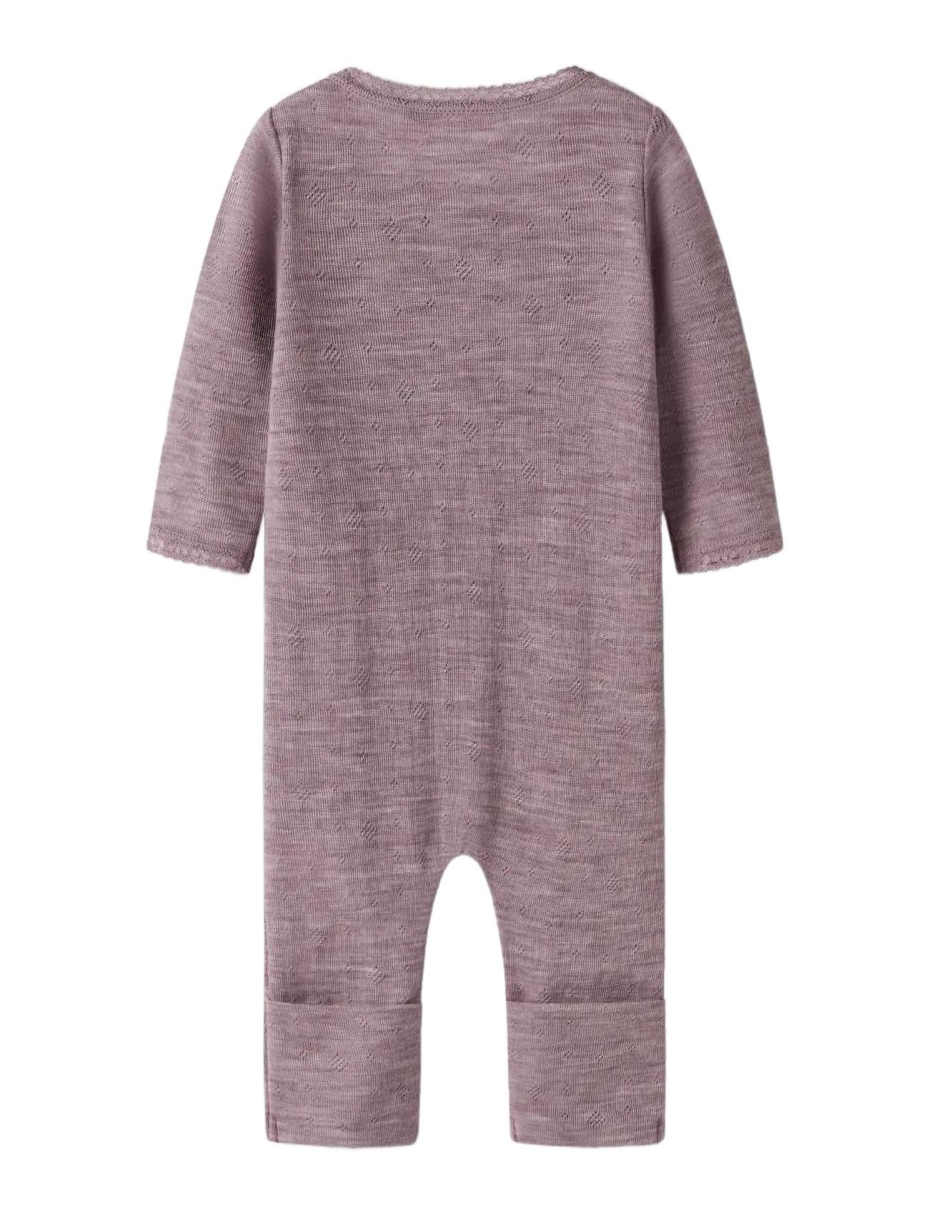 name it - NBFWANG WOOL NEEDLE NIGHTSUIT SOLID - schlafoveralls - toadstool - 1