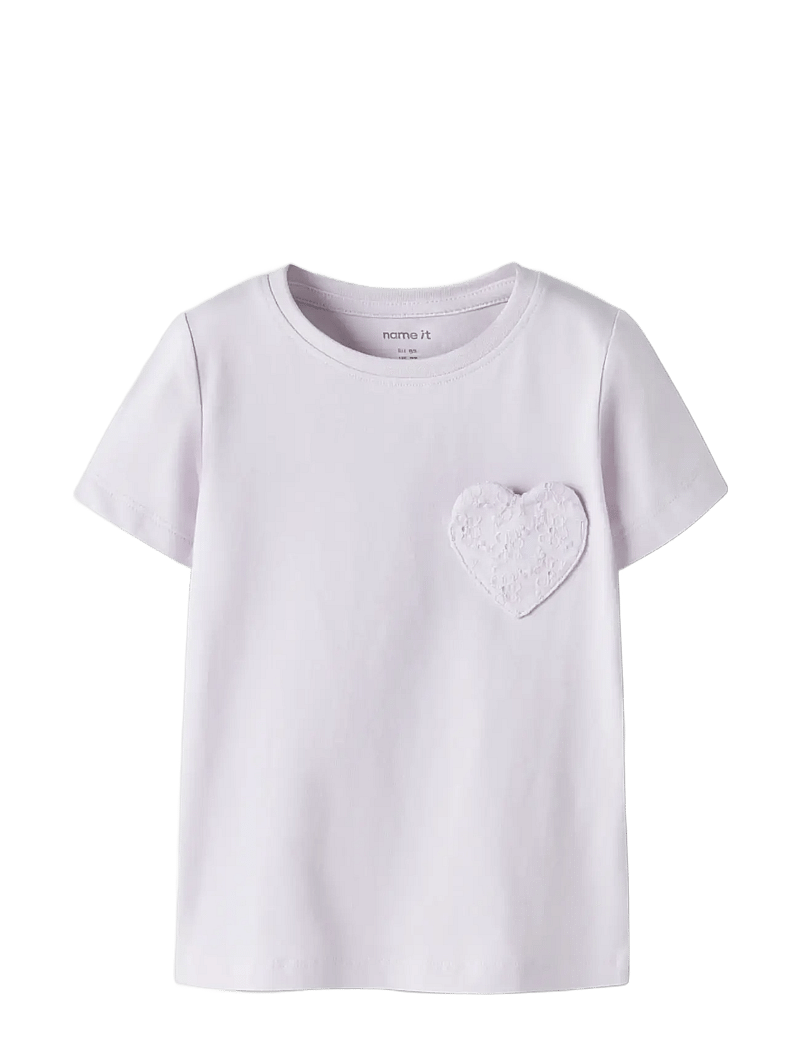 name it - NMFDEAS SS TOP - kurzärmelige - lavender fog - 2