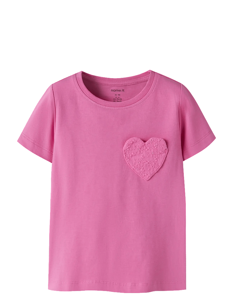 name it - NMFDEAS SS TOP - kurzärmelige - strawberry moon - 0