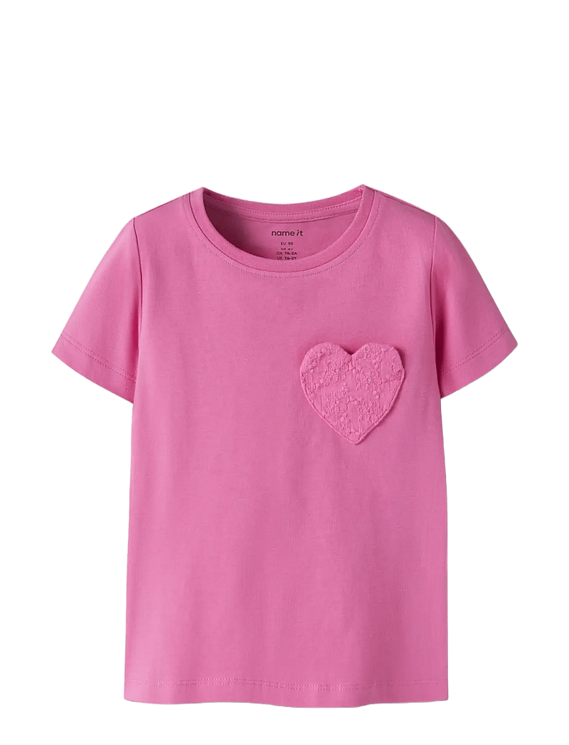 name it - NMFDEAS SS TOP - kurzärmelige - strawberry moon - 2