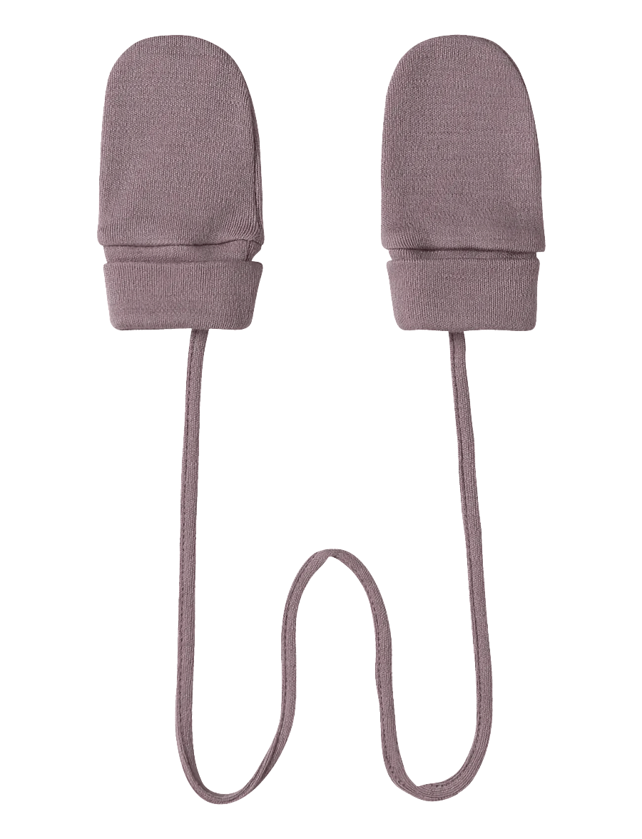 name it - NBFWILLIT WOOL MITTENS WO/THUMB - handskar - toadstool - 0
