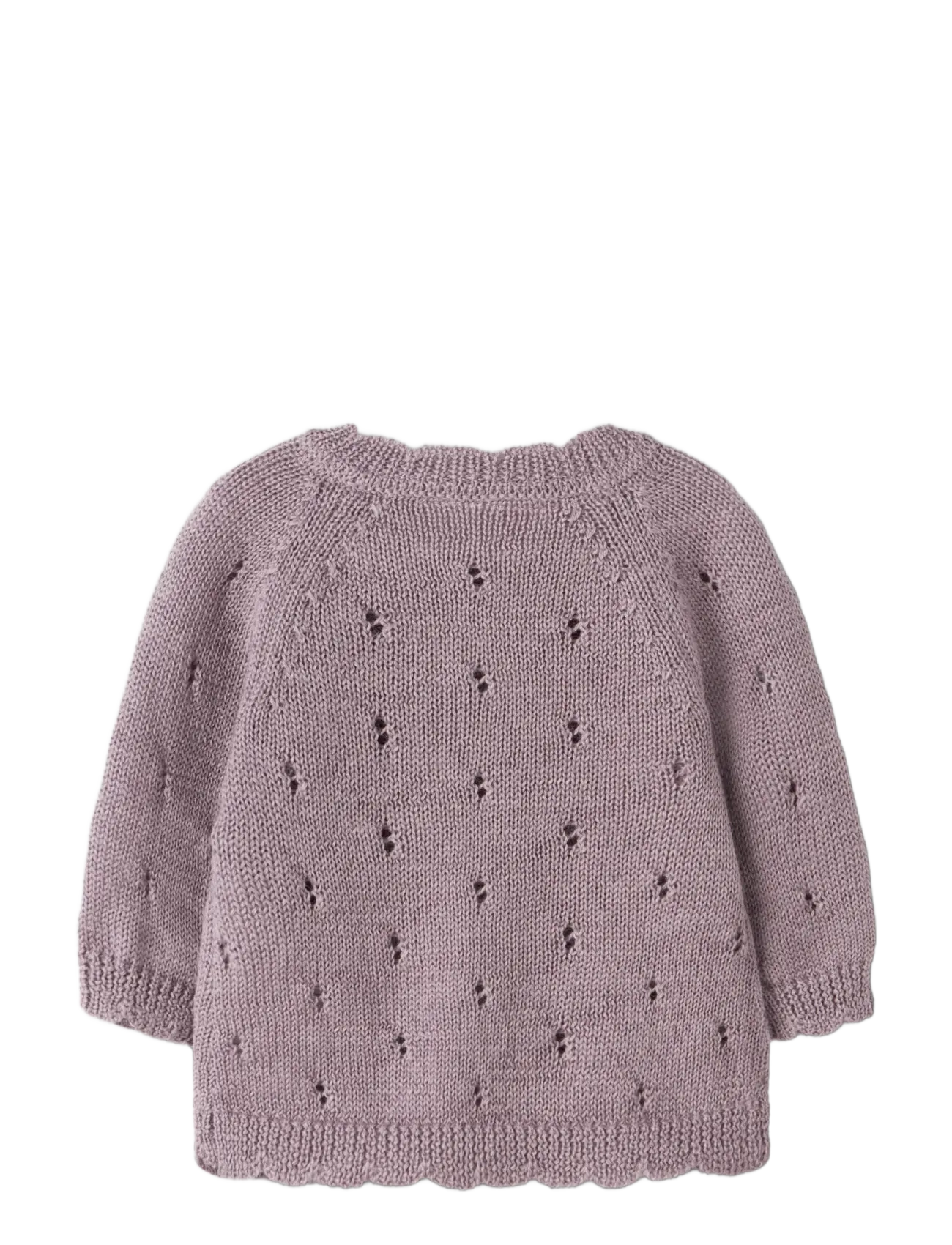 name it - NBFWRILLA WOOL LS KNIT CARD - cardigans - toadstool - 1