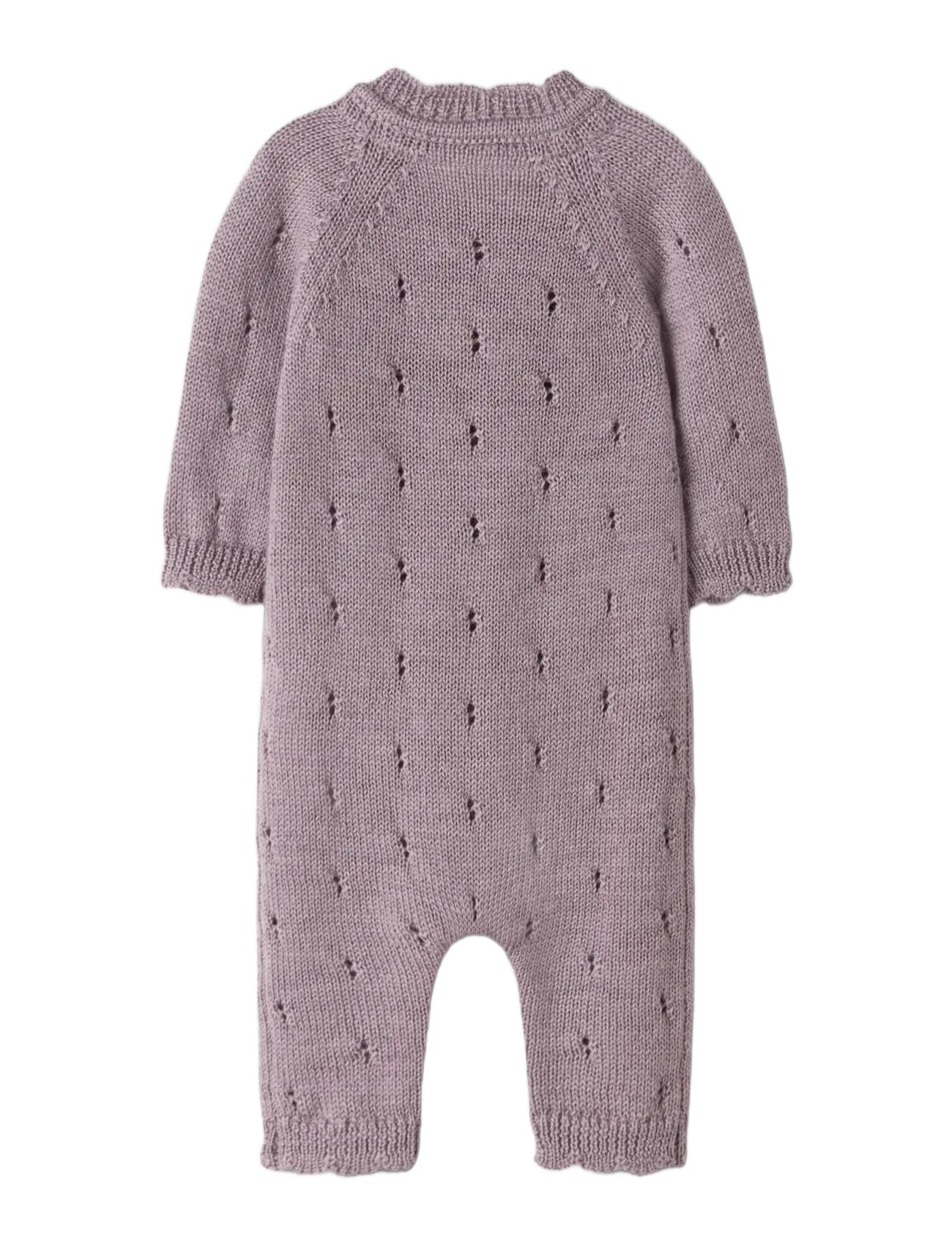 name it - NBFWRILLA WOOL LS KNIT SUIT - jumpsuits - toadstool - 1