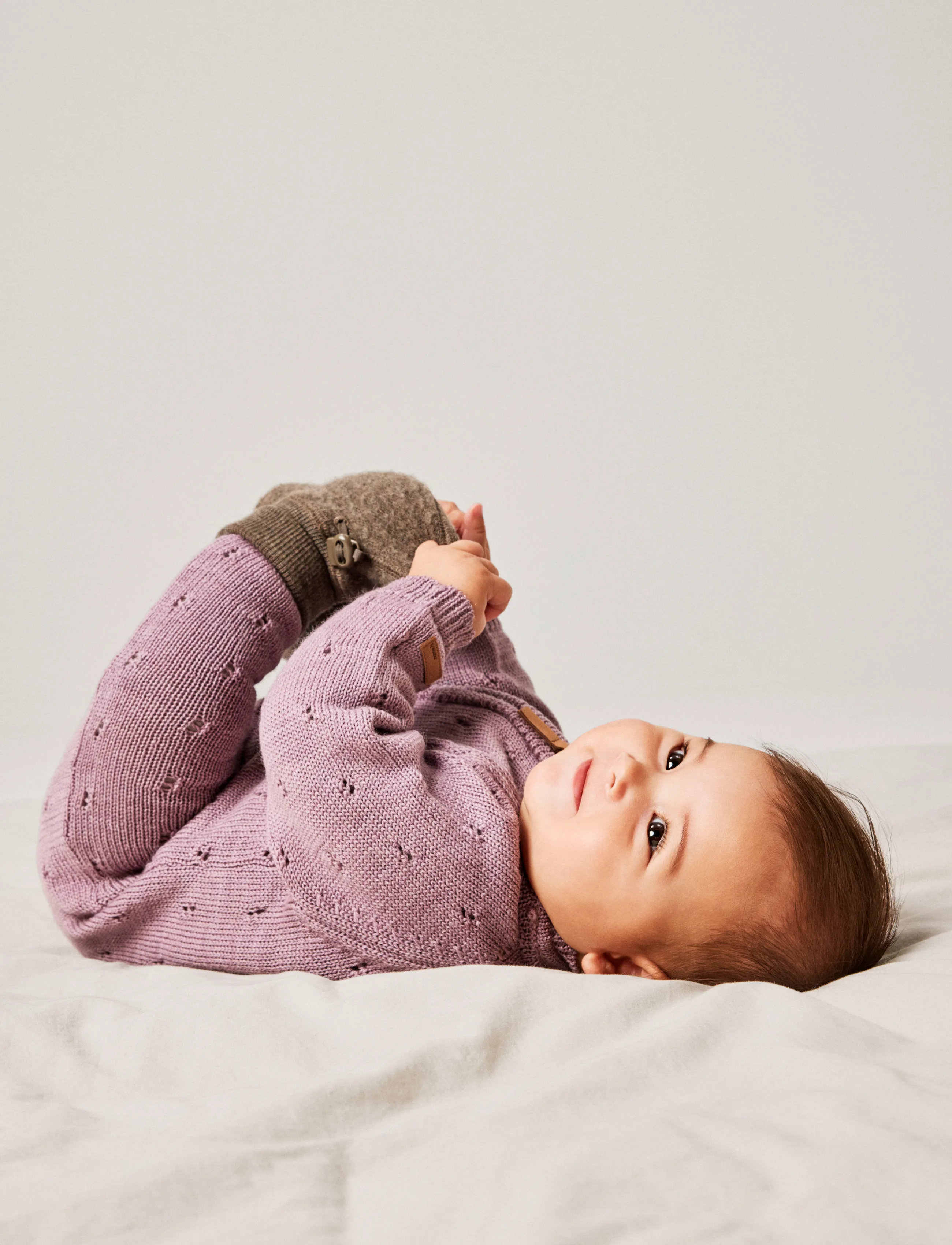 name it - NBFWRILLA WOOL LS KNIT SUIT - jumpsuits - toadstool - 3