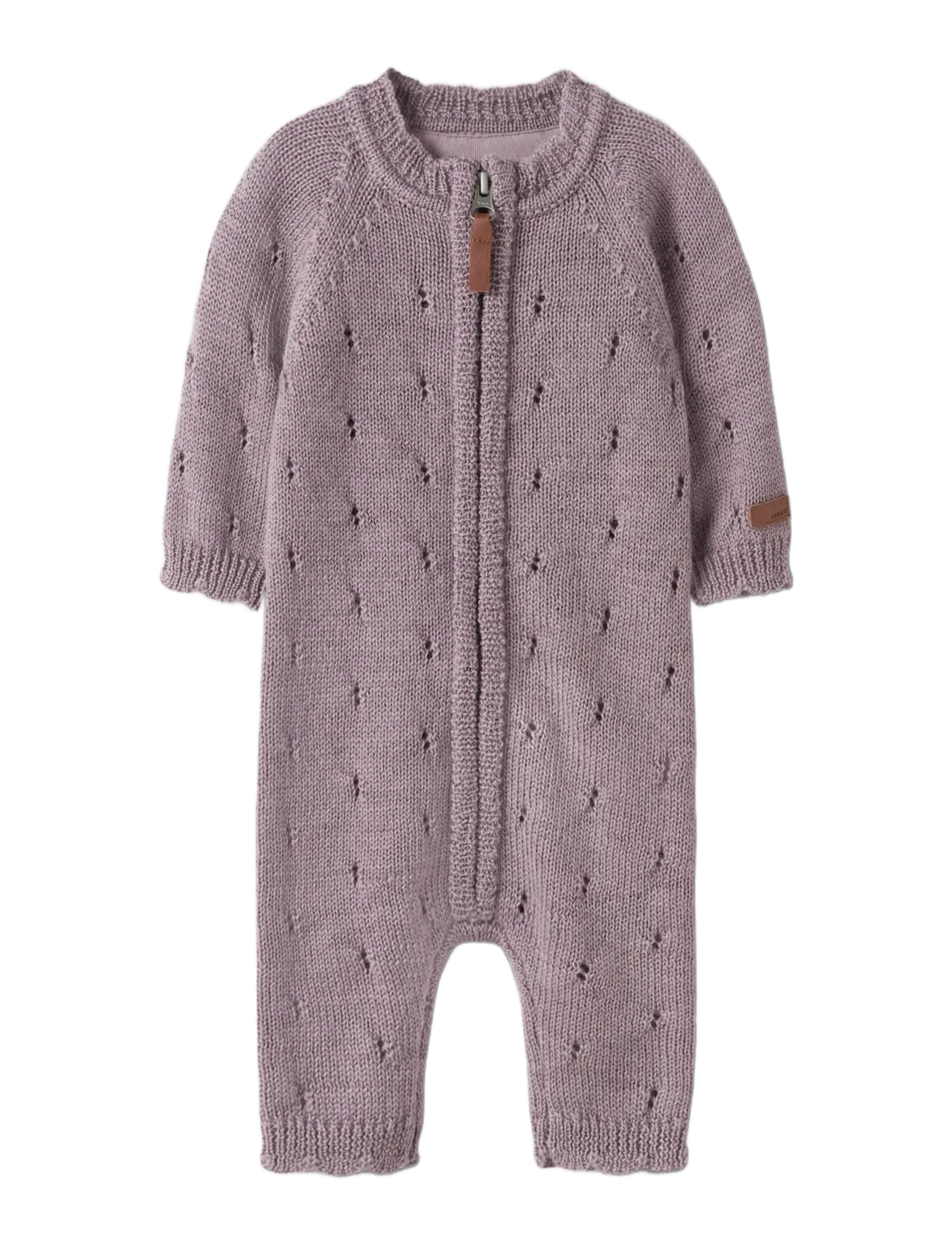 name it - NBFWRILLA WOOL LS KNIT SUIT - jumpsuits - toadstool - 2