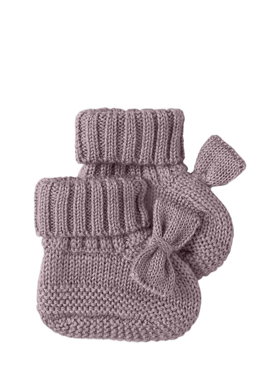 name it - NBFWRILLA WOOL KNIT SLIPPERS - baby-schuhe - toadstool - 1