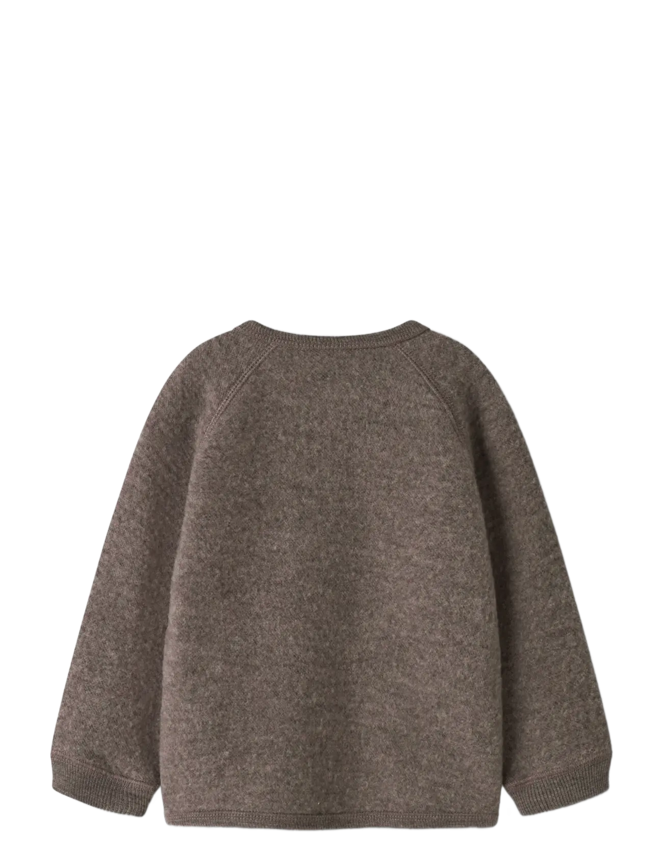 name it - NBFWMINO WOOL BRU LS CARD - cardigans - morel - 1