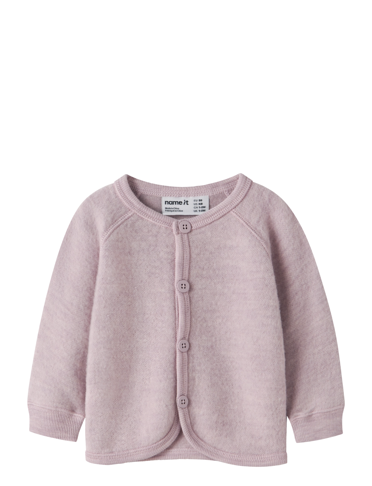 name it NBFWMINO WOOL BRU LS CARD - Cardigans - VIOLET ICE / purple