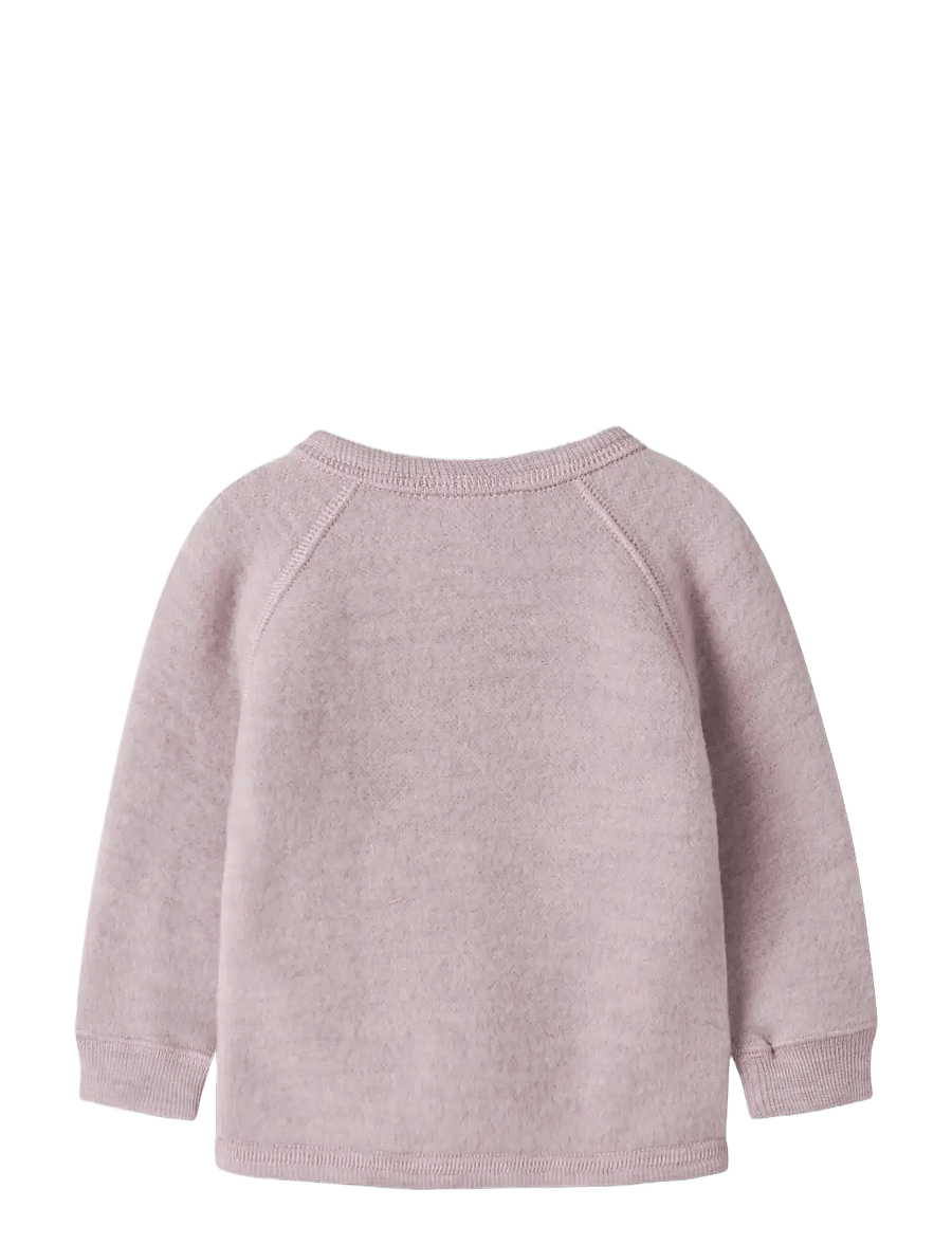 name it - NBFWMINO WOOL BRU LS CARD - violet ice - 1