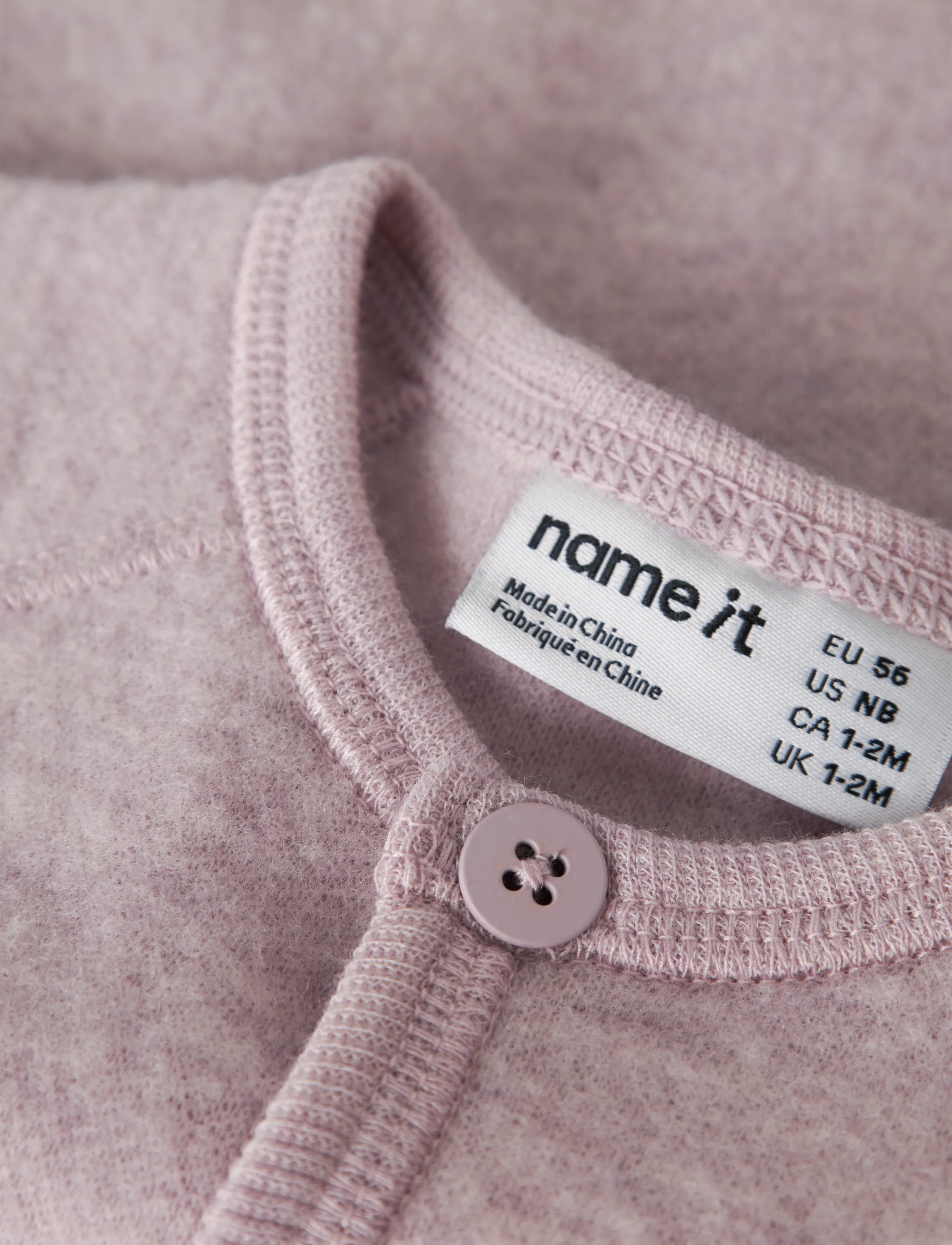 name it - NBFWMINO WOOL BRU LS CARD - violet ice - 3
