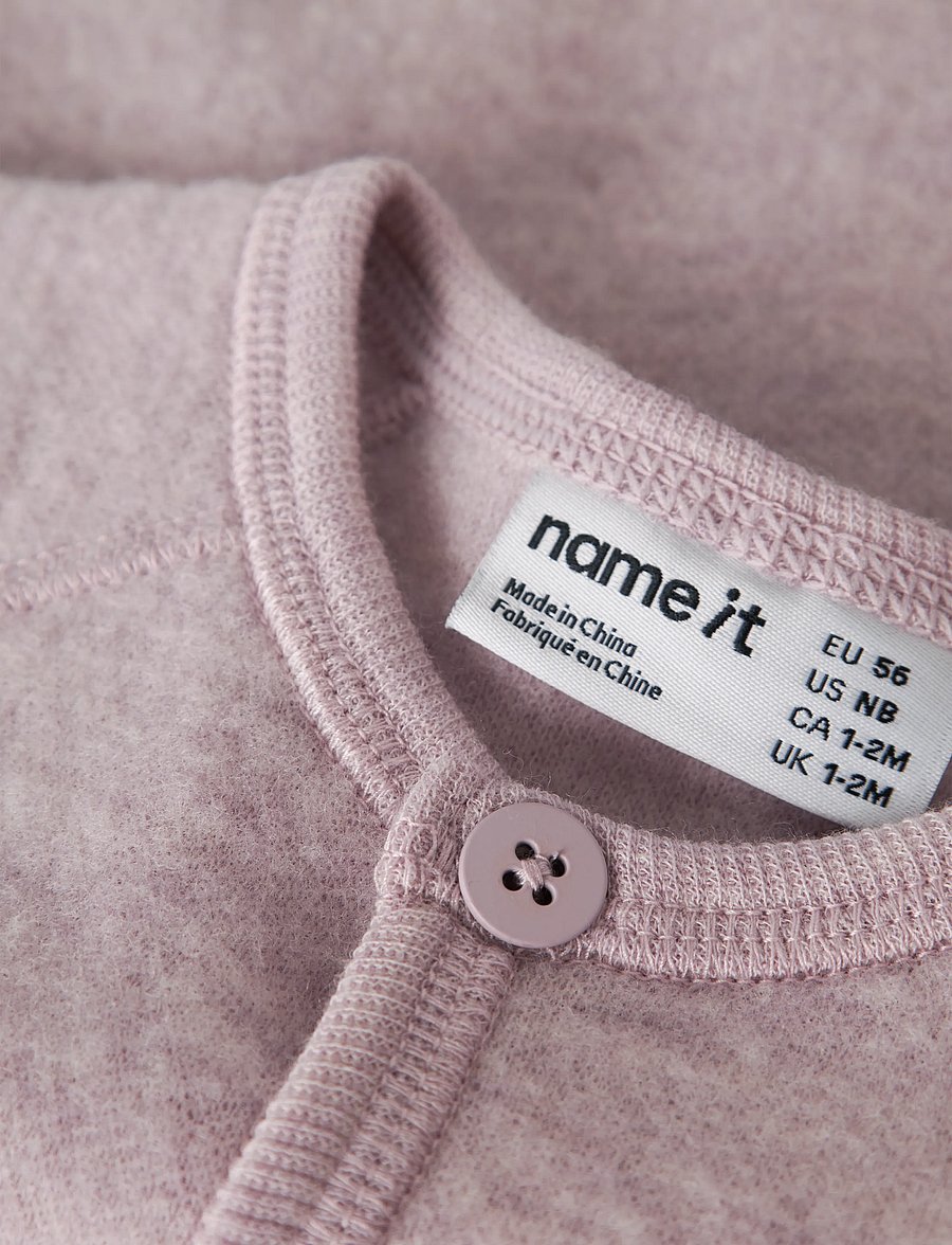 name it - NBFWMINO WOOL BRU LS CARD - violet ice - 3