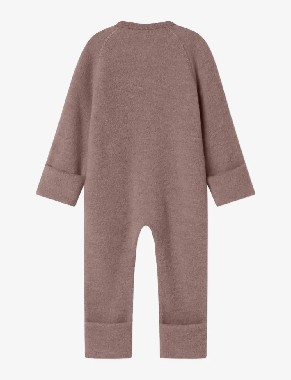 name it - NBFWMINO WOOL BRU LS SUIT NOOS - fleece overalls - antler - 1