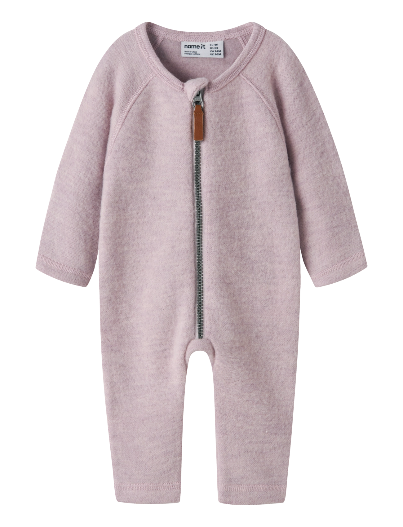 name it NBFWMINO WOOL BRU LS SUIT - Talisport - VIOLET ICE / purple