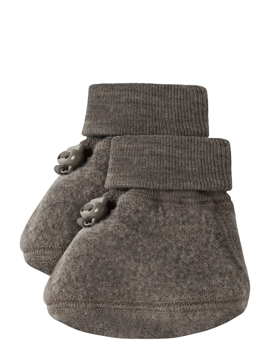 name it - NBFWMINO WOOL BRU SLIPPERS - morel - 0