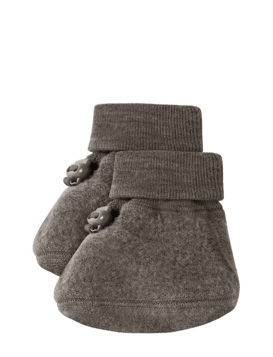 name it - NBFWMINO WOOL BRU SLIPPERS - morel - 2