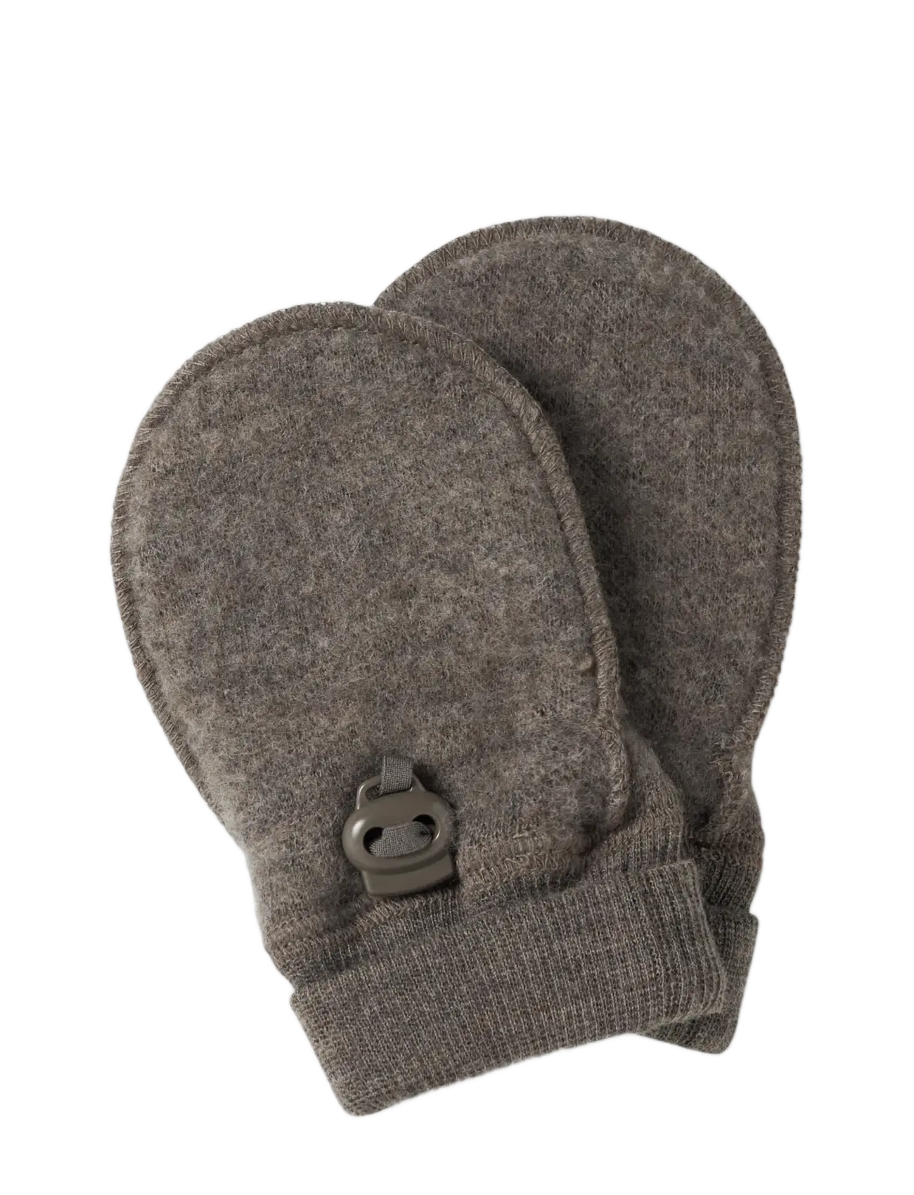 name it - NBFWMINO WOOL BRU MITTENS WO/THUMB - morel - 1