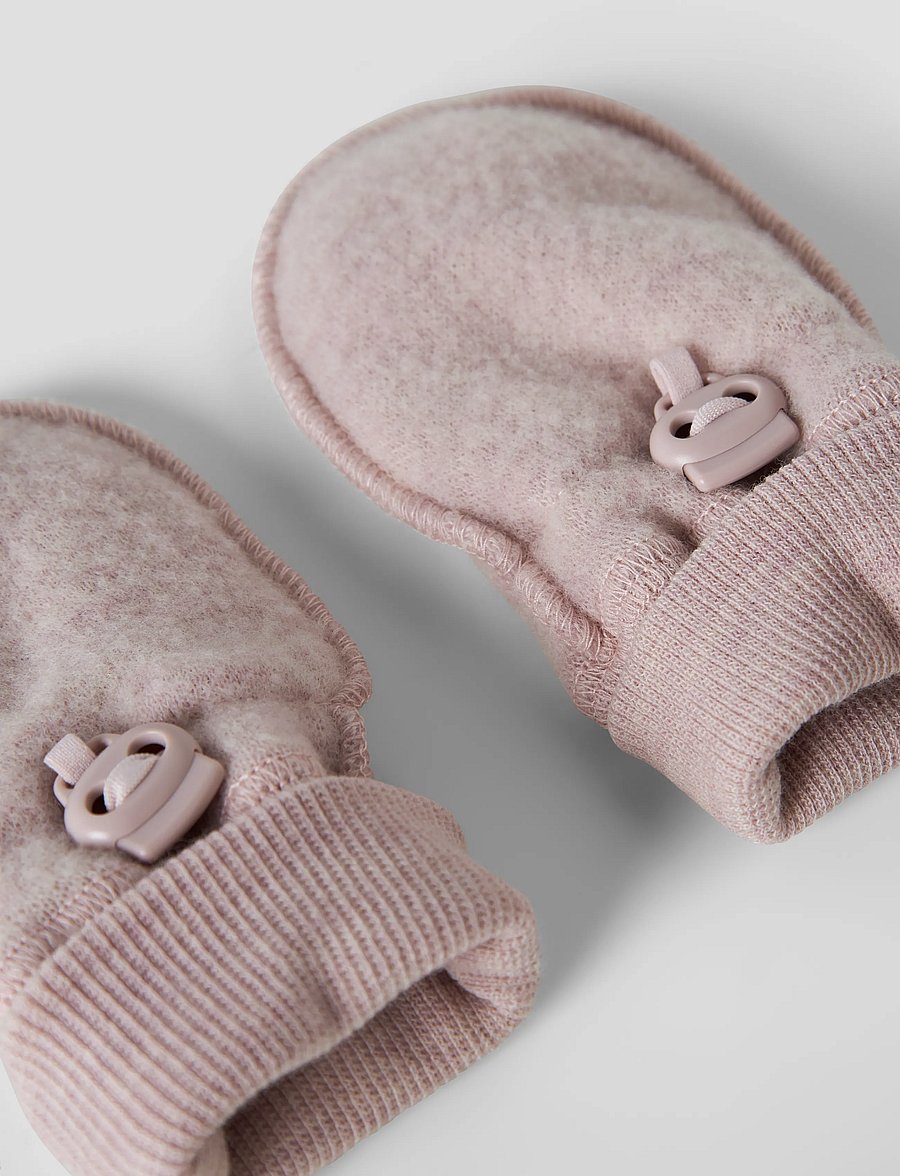 name it - NBFWMINO WOOL BRU MITTENS WO/THUMB - kindad - violet ice - 2