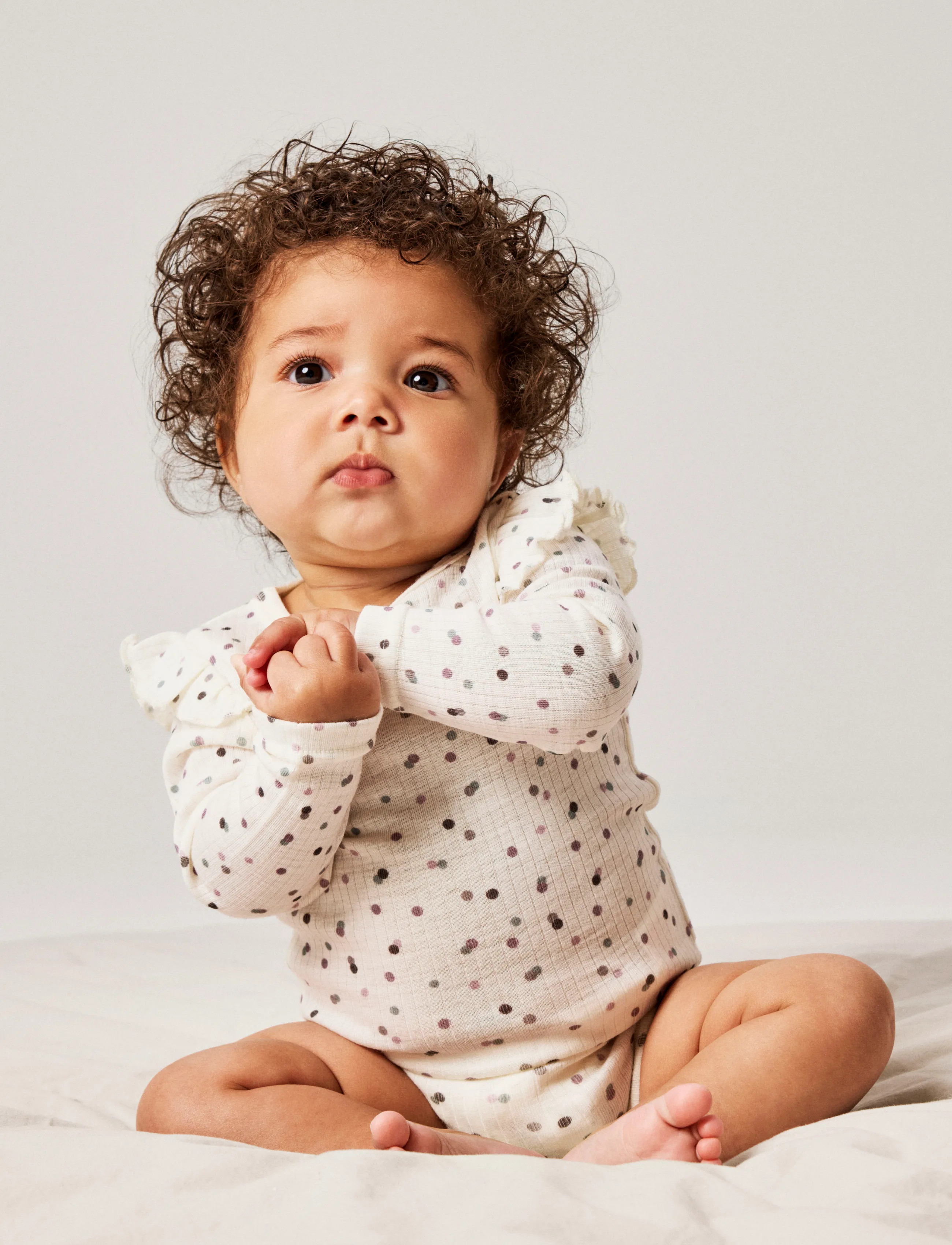 name it - NBFWOMI WO/MO LS BODY - underställ baby - snow white - 3