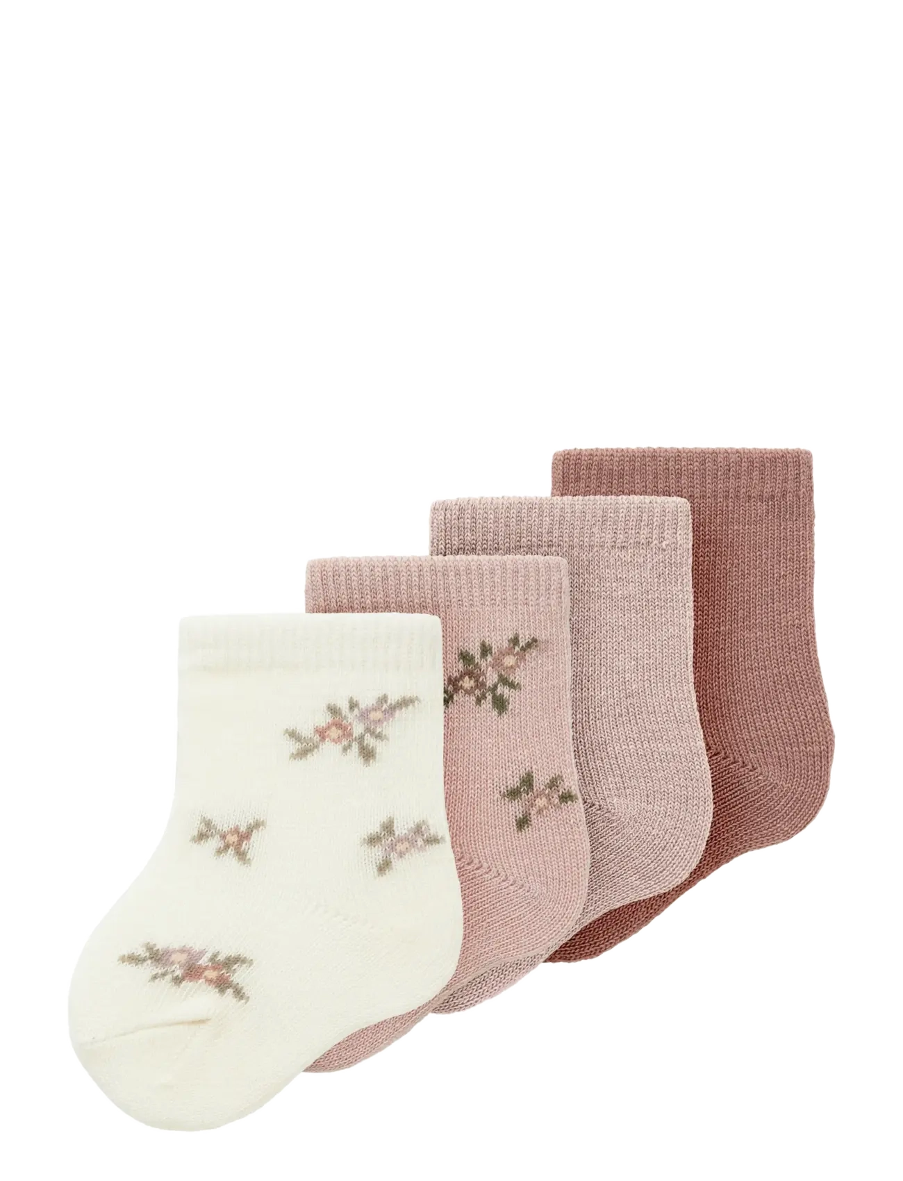 name it NBFWAK WO/BL 4P SOCK - Imik  44-92 - SHADOW GRAY / pink/rose