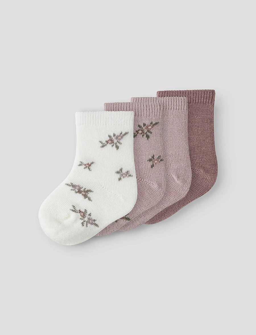 name it - NBFWAK WO/BL 4P SOCK - shadow gray - 0