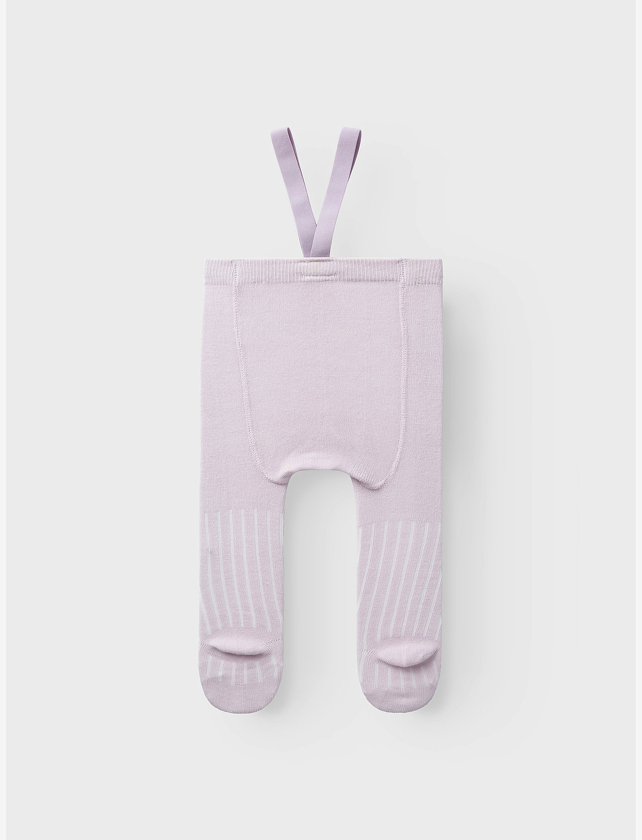 name it - NBFWAKMA WO/BL RIB PANTYHOSE W/SUS - strumpbyxor - lilac ash - 1