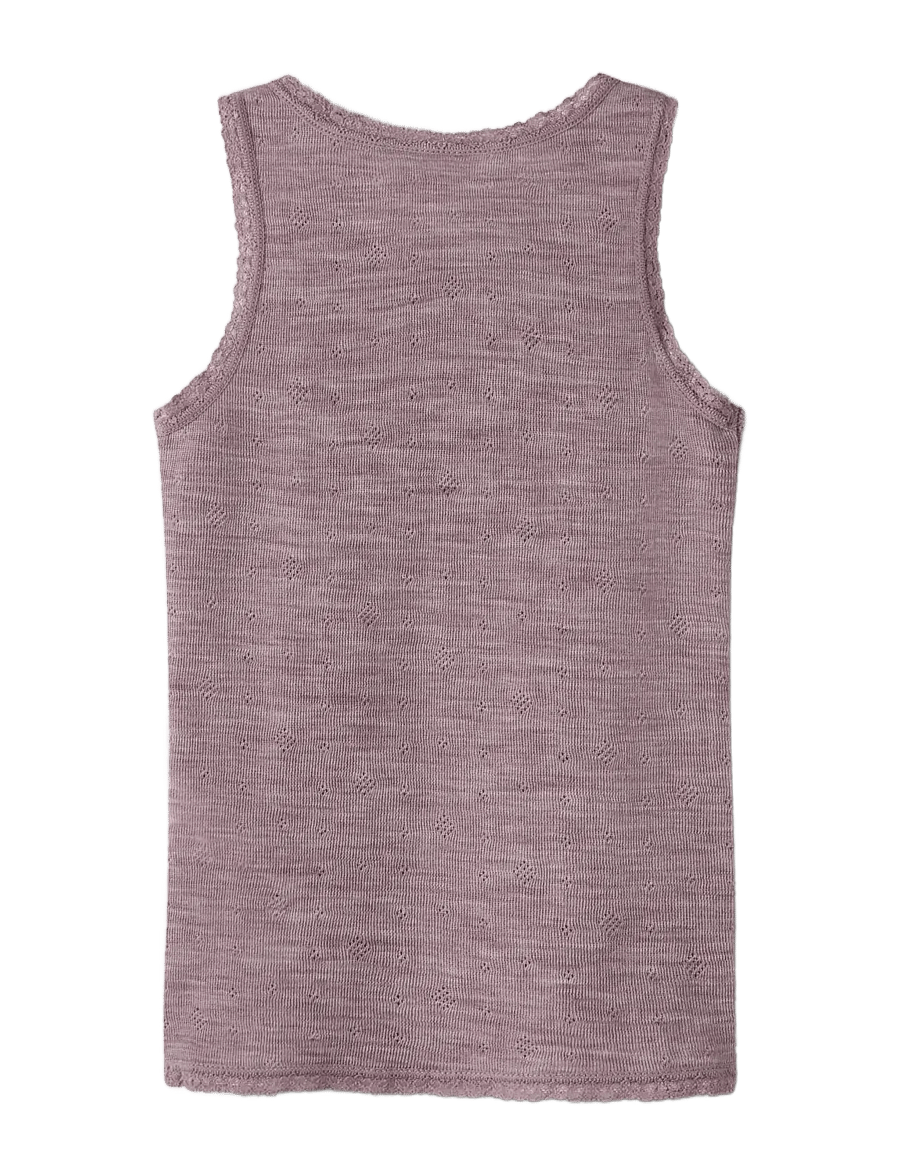 name it - NMFWANG WOOL NEEDLE TANK TOP - toadstool - 1
