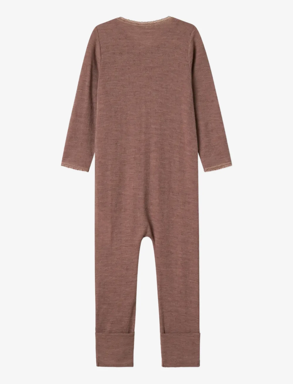 name it - NMFWANG WOOL NEEDLE NIGHTSUIT SOLID NOOS - schlafoveralls - antler - 1