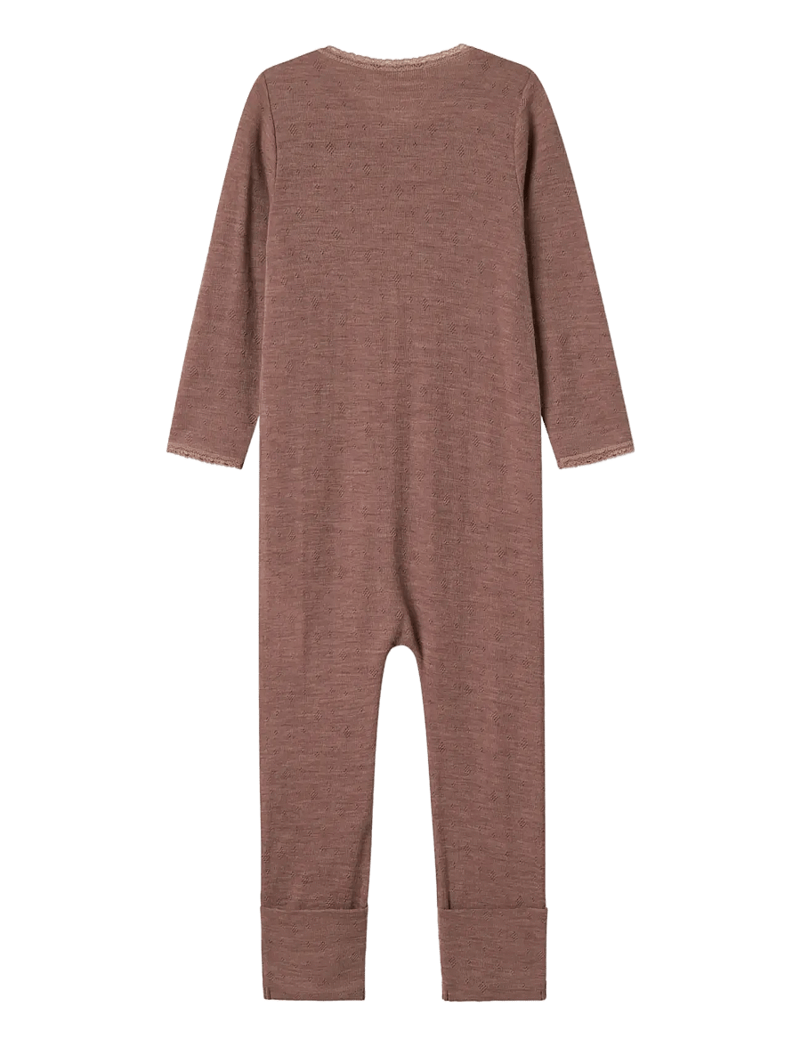 name it - NMFWANG WOOL NEEDLE NIGHTSUIT SOLID - natdragter - antler - 3