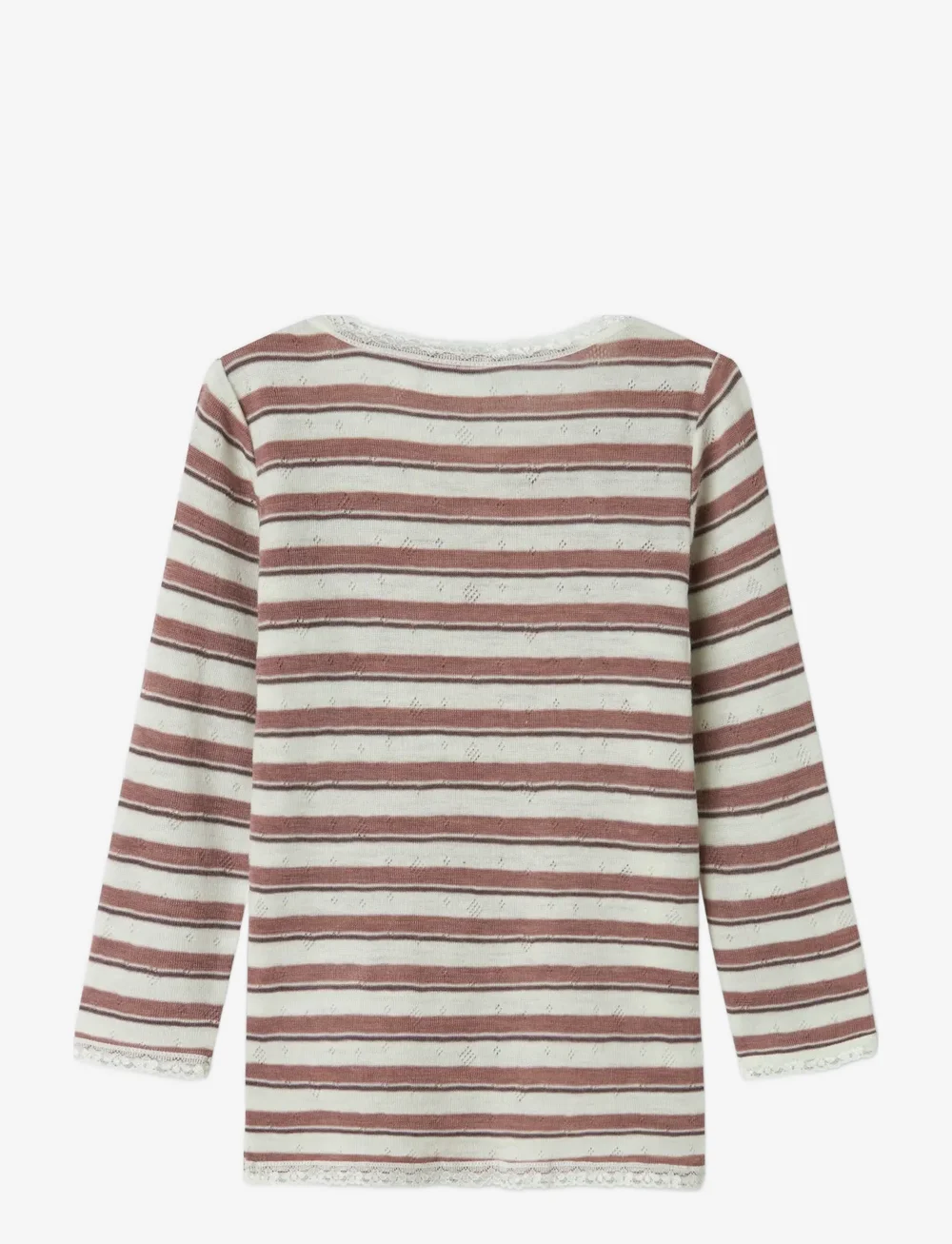 name it - NMFWANG WOOL NEEDLE LS TOP NOOS - pitkähihaiset t-paidat - antler - 2