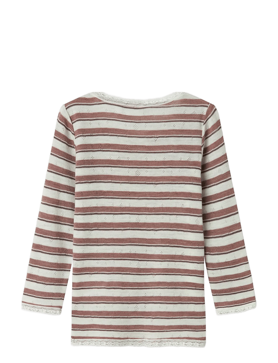 name it - NMFWANG WOOL NEEDLE LS TOP NOOS - marškinėliai ilgomis rankovėmis - antler - 2