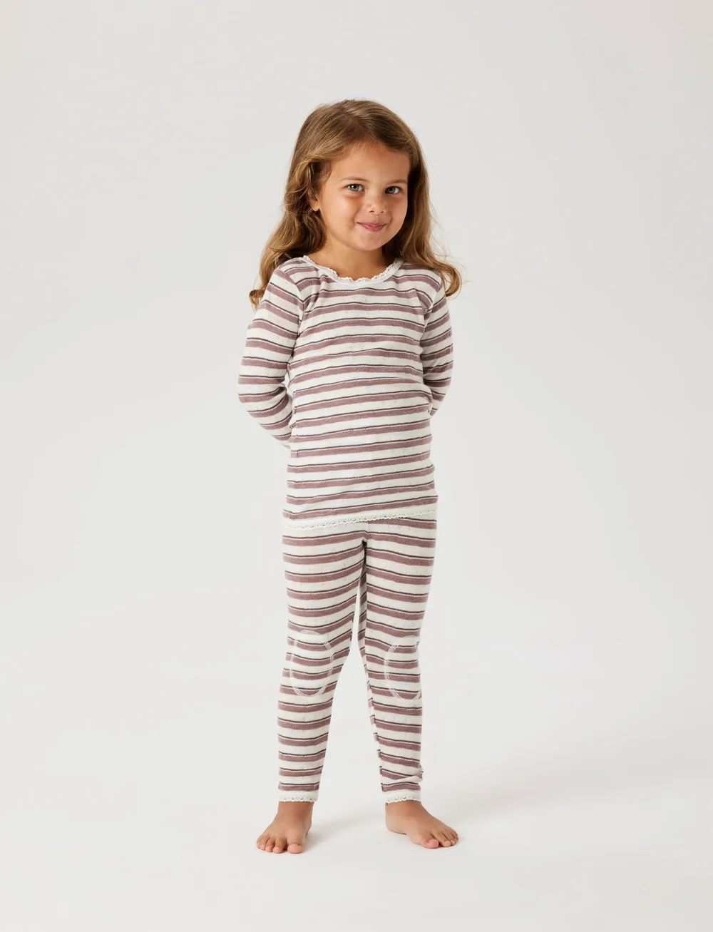 name it - NMFWANG WOOL NEEDLE LS TOP NOOS - pitkähihaiset t-paidat - antler - 3