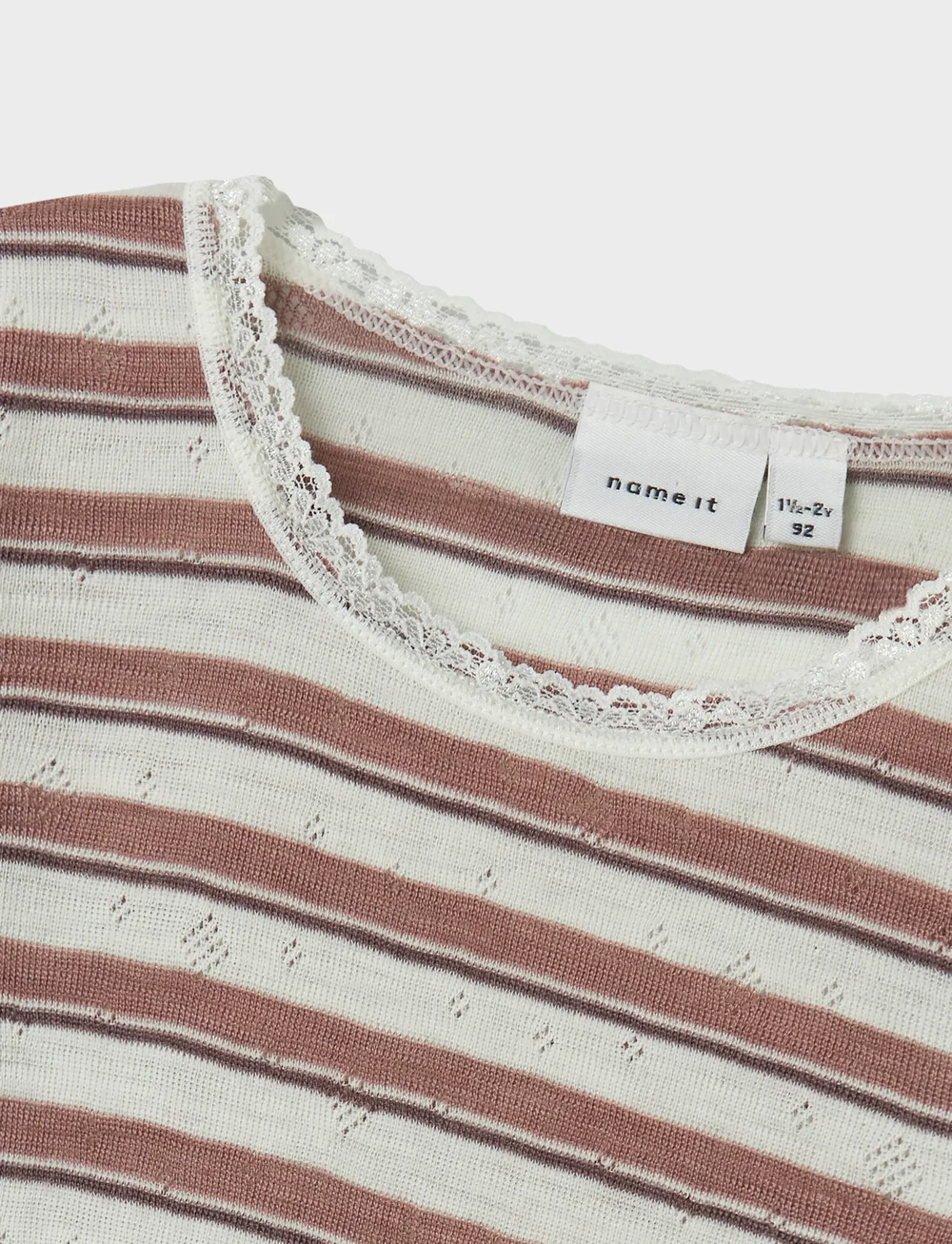 name it - NMFWANG WOOL NEEDLE LS TOP NOOS - pitkähihaiset t-paidat - antler - 4