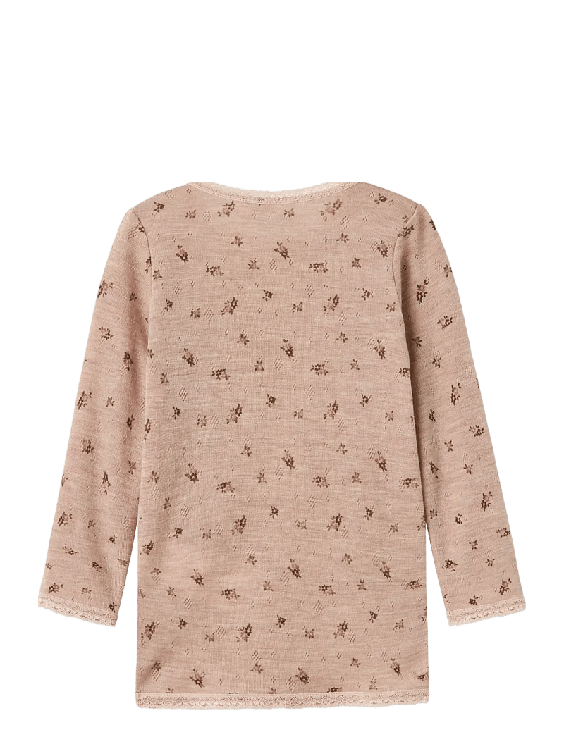 name it - NMFWANG WOOL NEEDLE LS TOP NOOS - langärmelig - shadow gray - 2