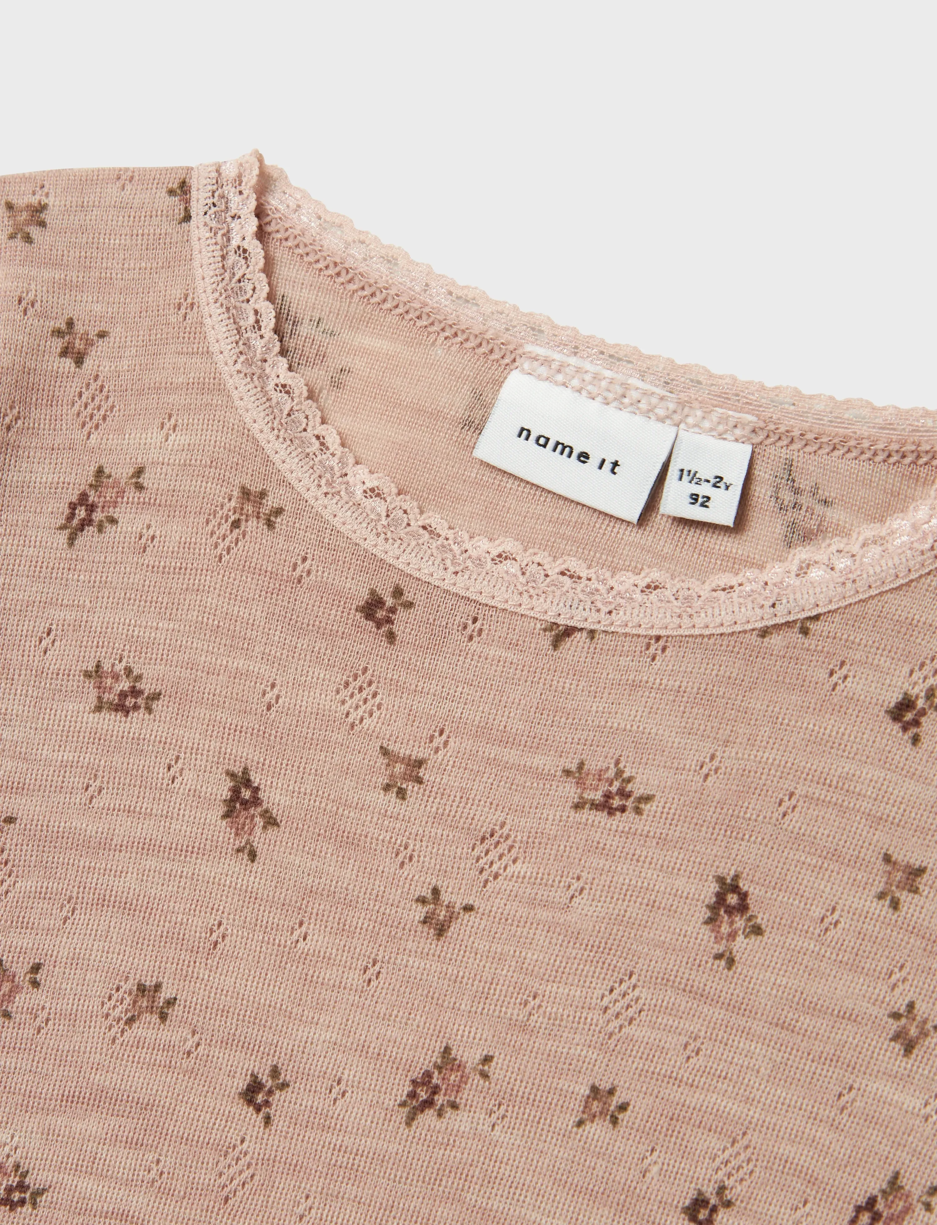name it - NMFWANG WOOL NEEDLE LS TOP NOOS - long-sleeved t-shirts - shadow gray - 3