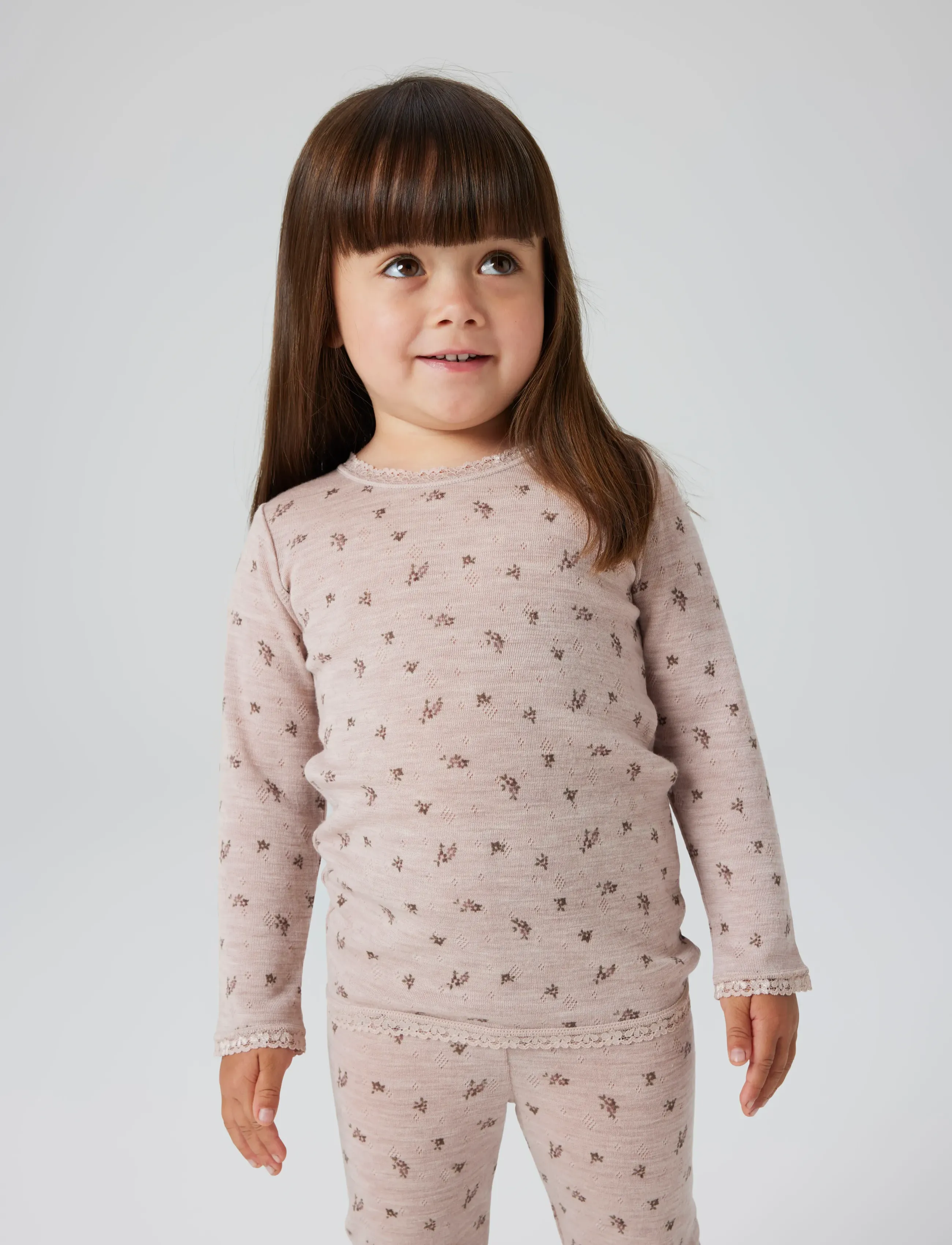 name it - NMFWANG WOOL NEEDLE LS TOP NOOS - pikkade varrukatega t-särgid - shadow gray - 4