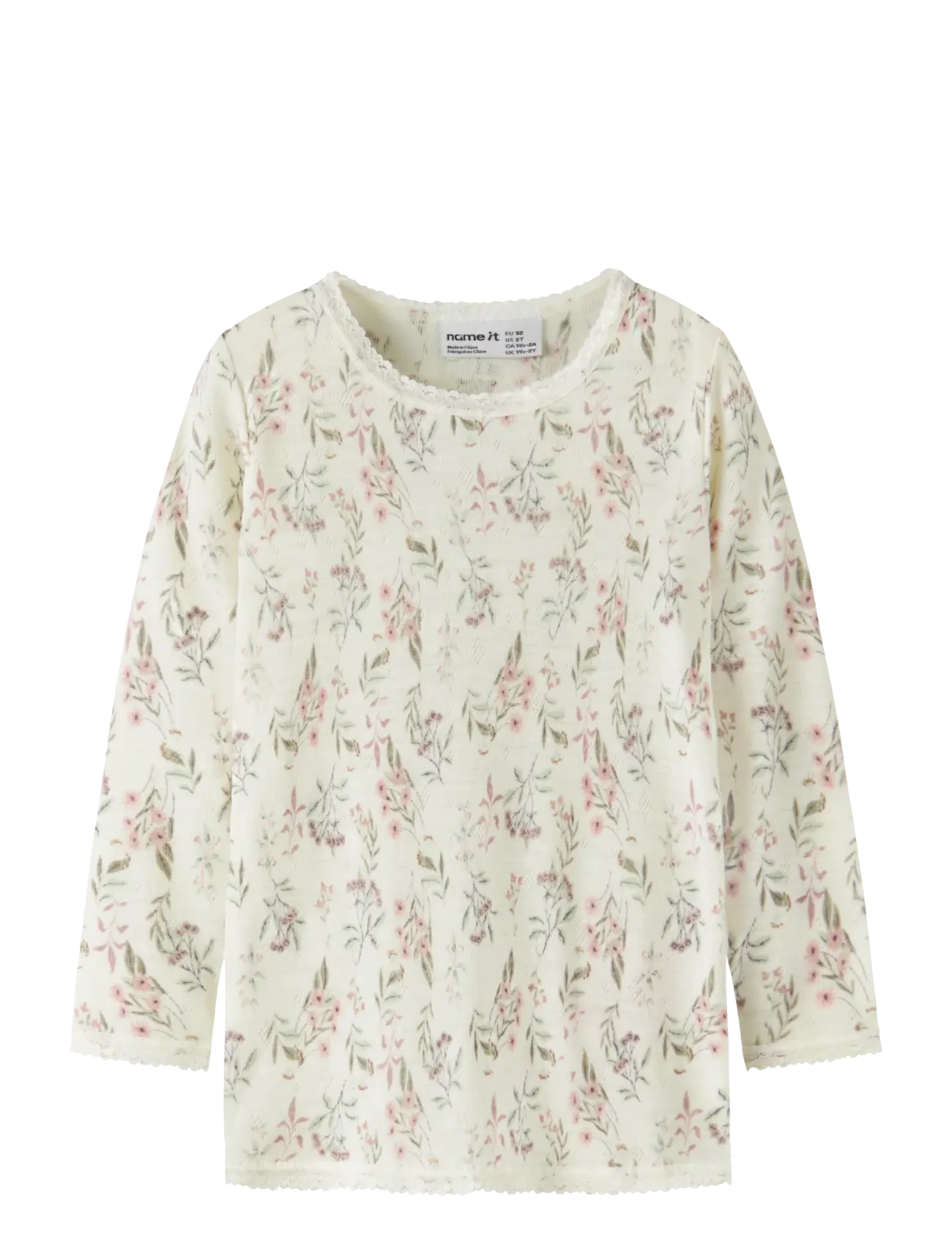 name it | Nmfwang Wool Needle Ls Top Noos | 116