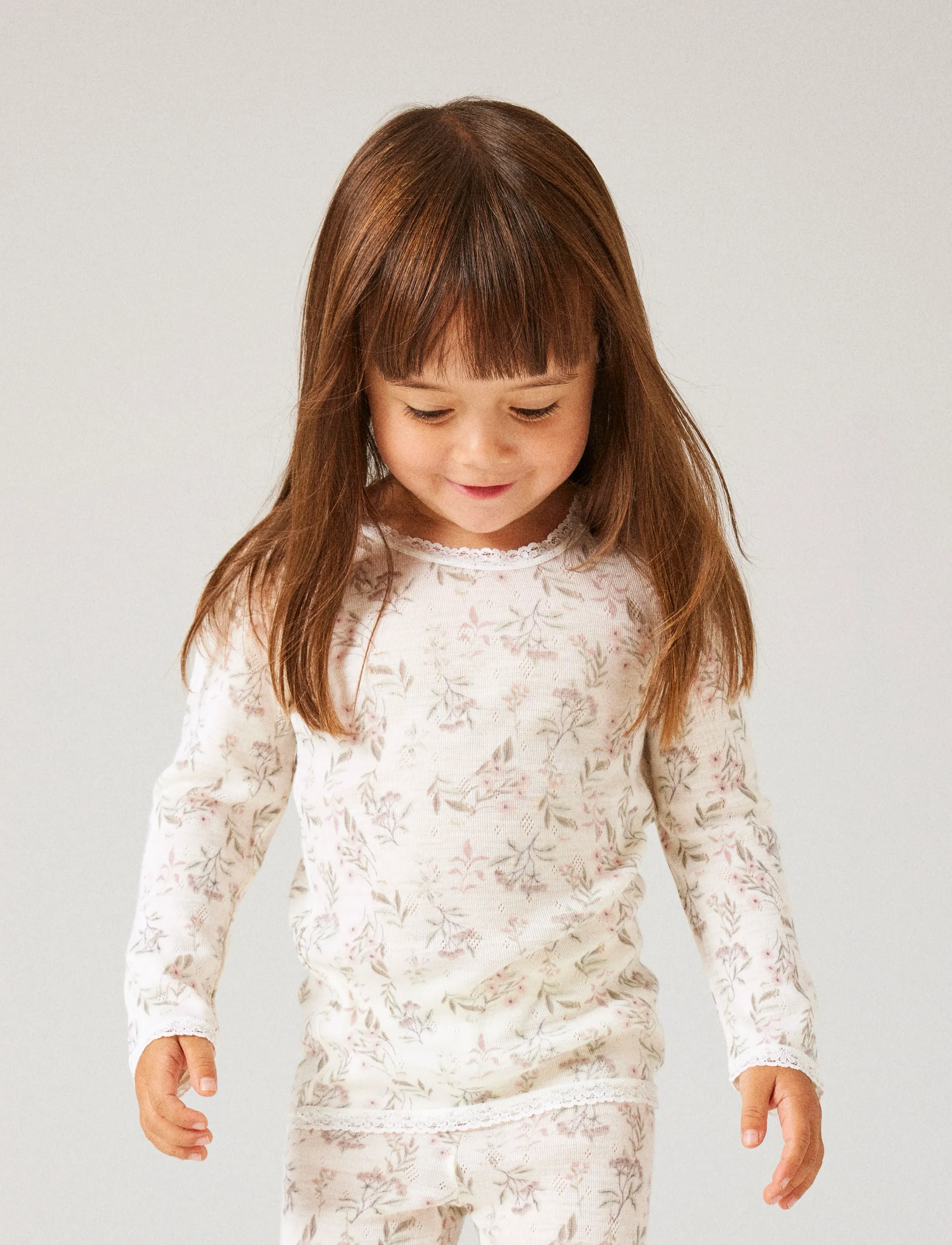name it - NMFWANG WOOL NEEDLE LS TOP NOOS - langärmelig - snow white - 3