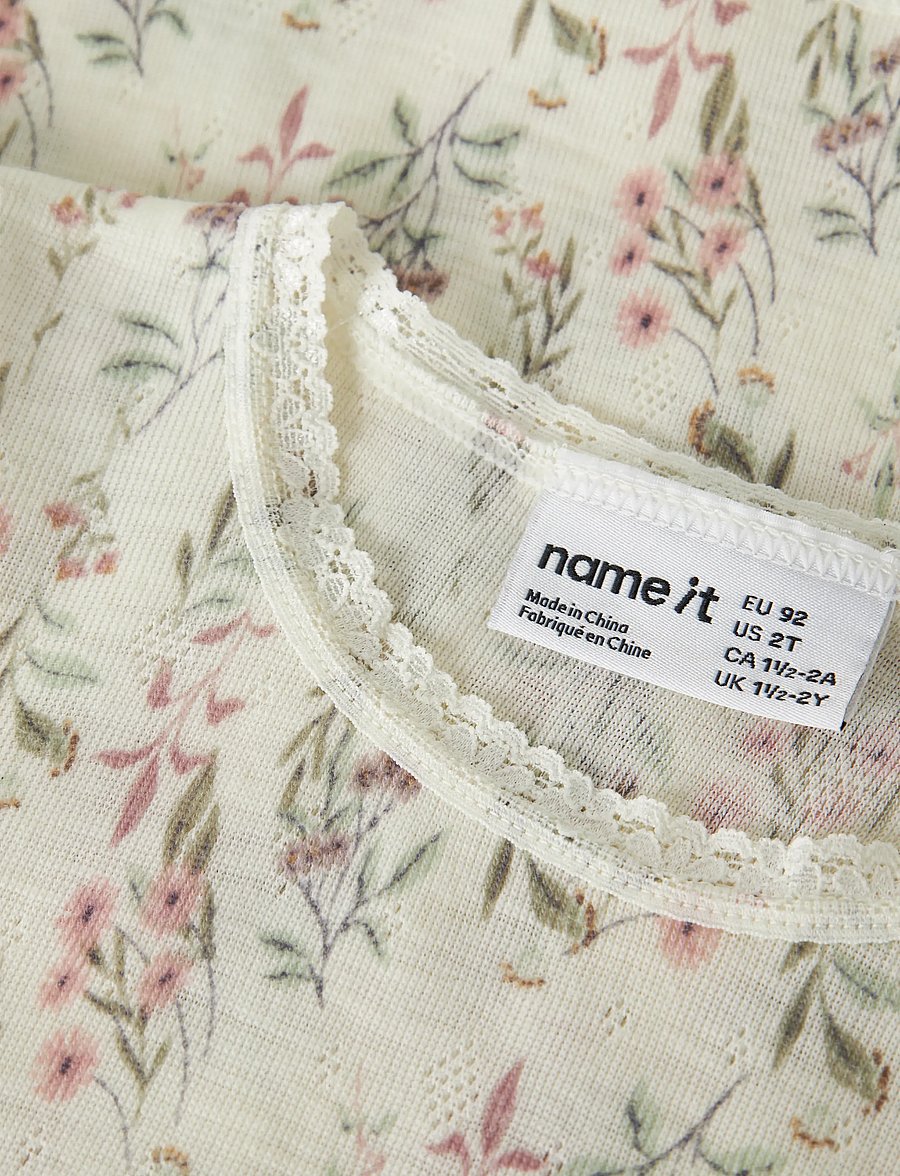 name it - NMFWANG WOOL NEEDLE LS TOP NOOS - langärmelig - snow white - 4