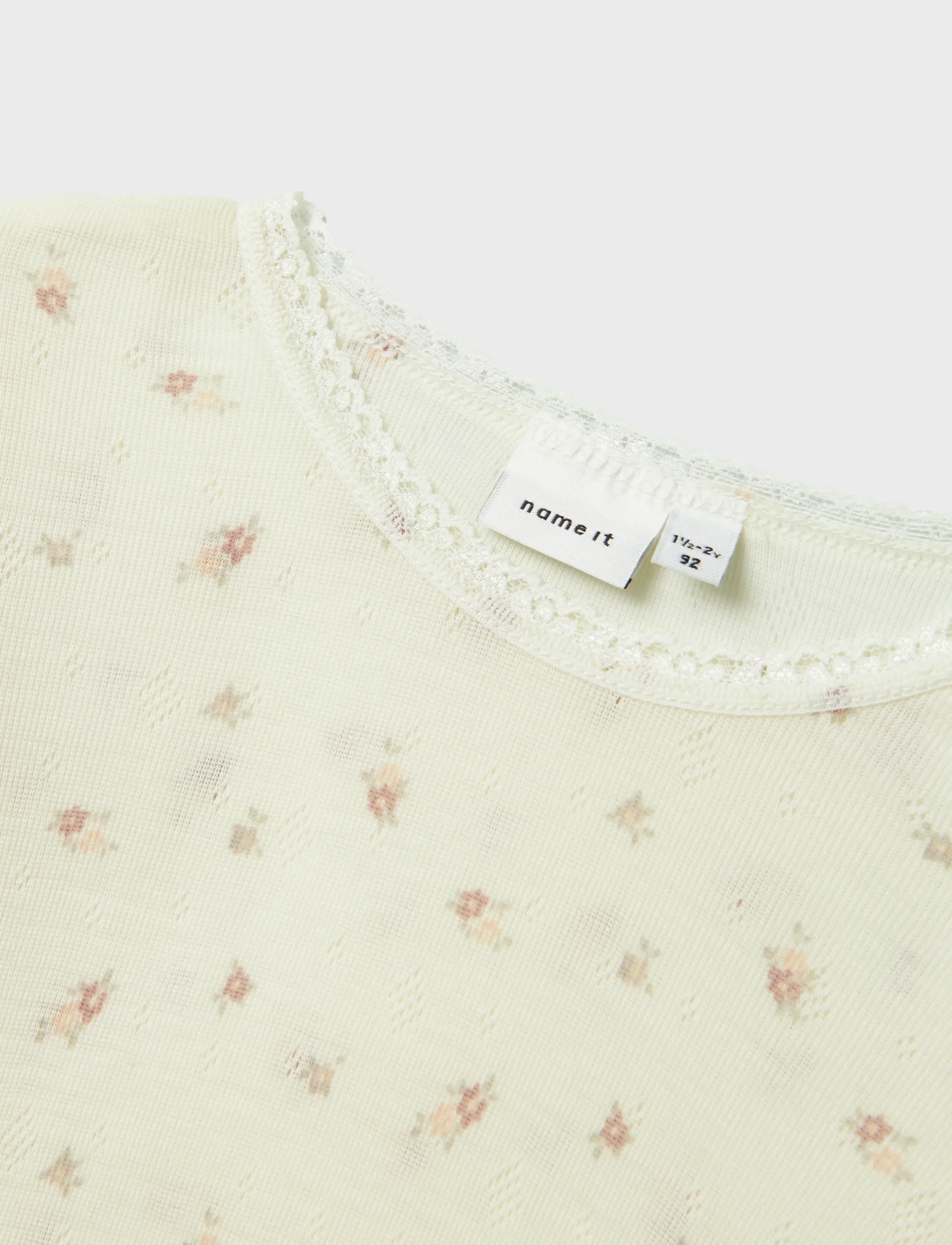 name it - NMFWANG WOOL NEEDLE LS TOP NOOS - t-paidat - snow white - 3