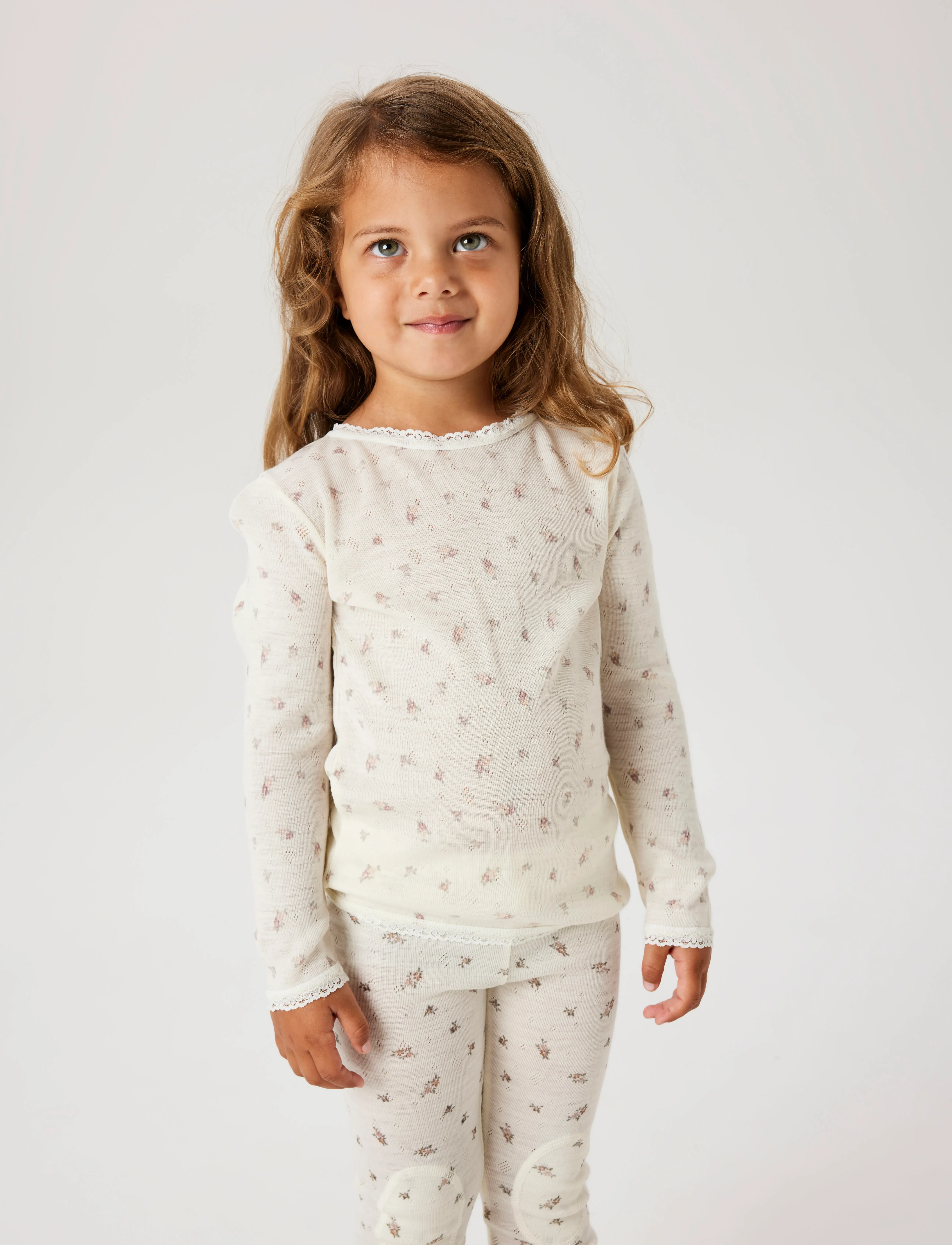 name it - NMFWANG WOOL NEEDLE LS TOP NOOS - t-paidat - snow white - 5