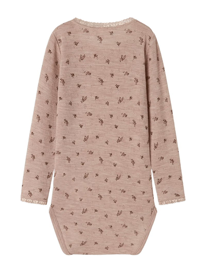 name it - NMFWANG WOOL NEEDLE LS BODY NOOS - alusriided beebidele - shadow gray - 2