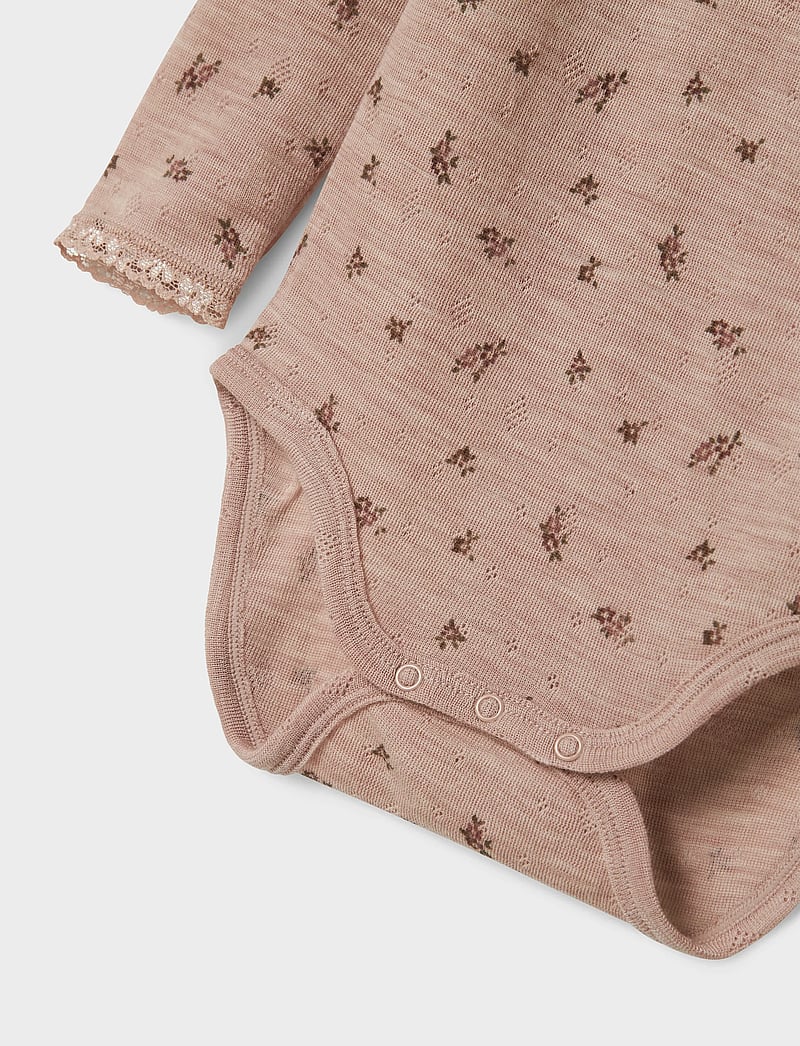 name it - NMFWANG WOOL NEEDLE LS BODY NOOS - alusriided beebidele - shadow gray - 3