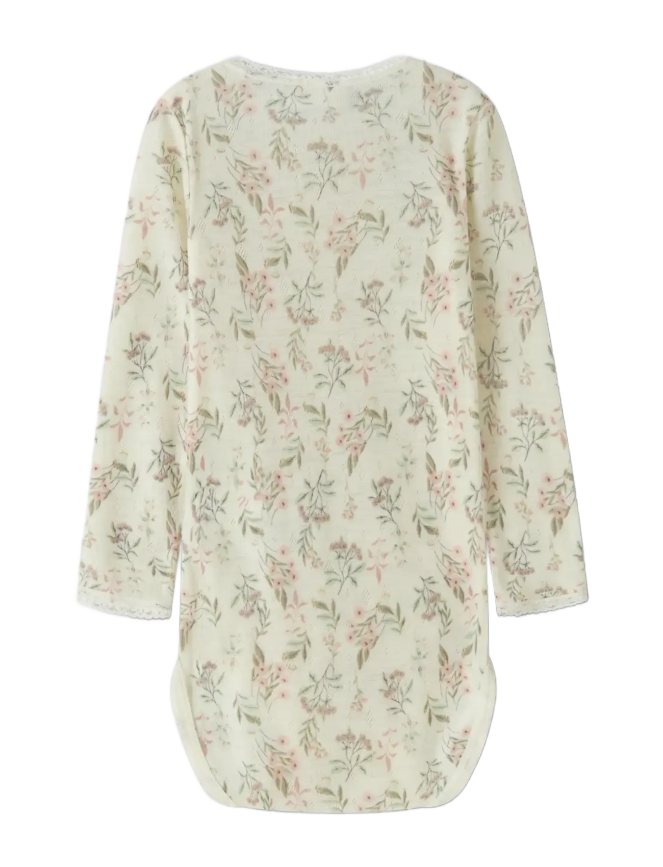 name it - NMFWANG WOOL NEEDLE LS BODY - underställ baby - snow white - 1