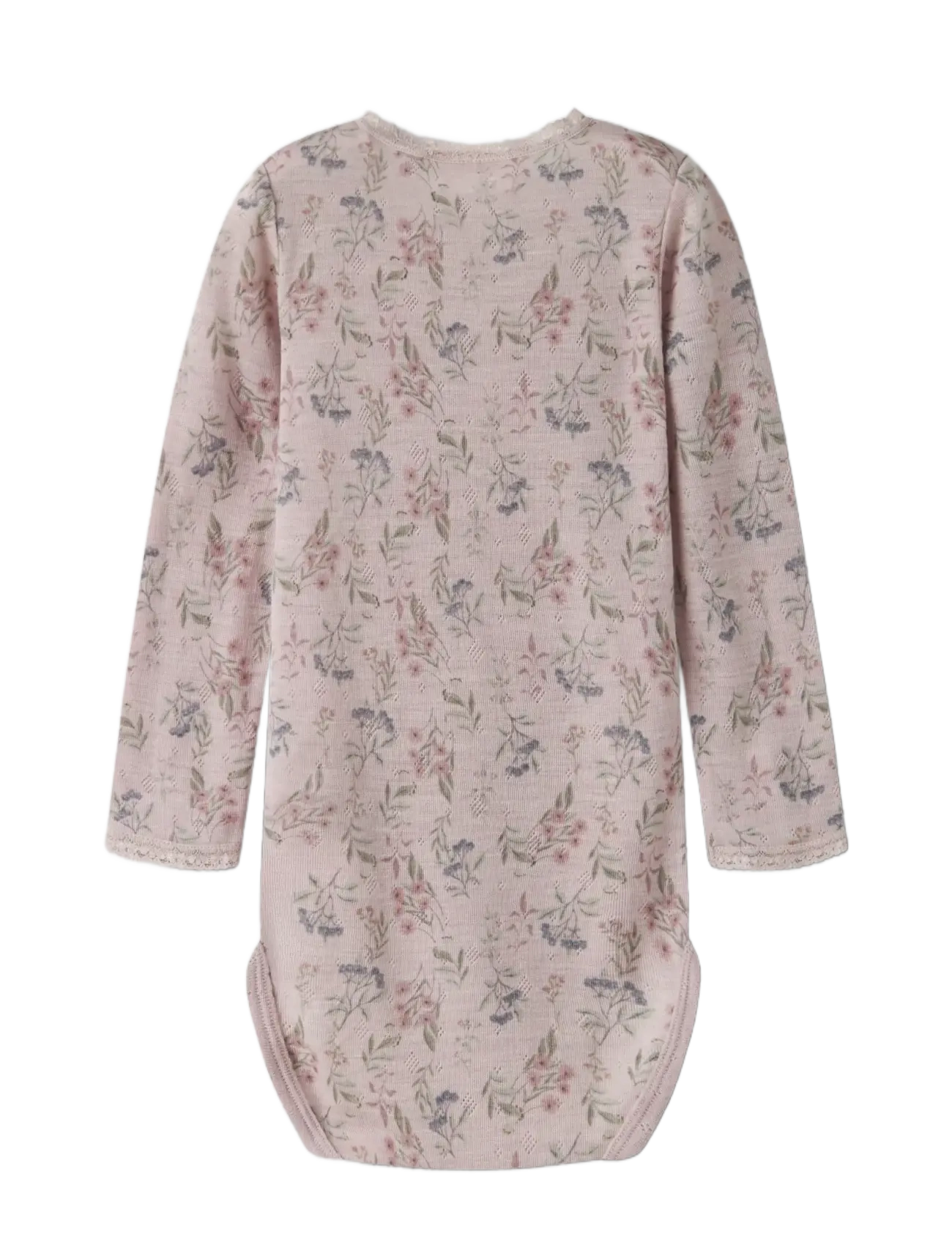 name it - NMFWANG WOOL NEEDLE LS BODY - underställ baby - violet ice - 1