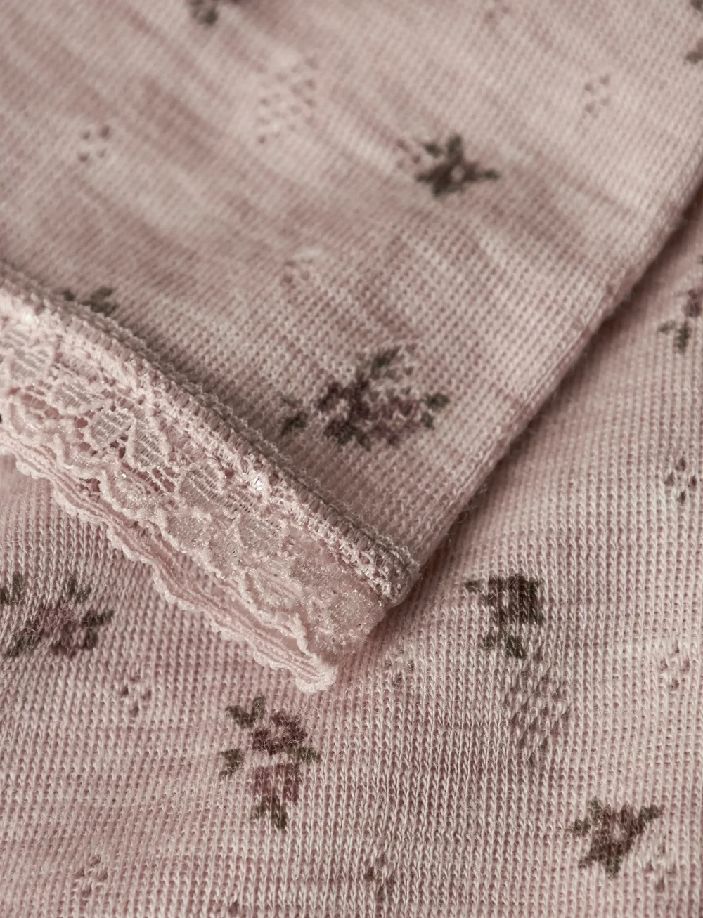 name it - NMFWANG WOOL NEEDLE LEGGING NOOS - aluskerrastot vauvoille - shadow gray - 3