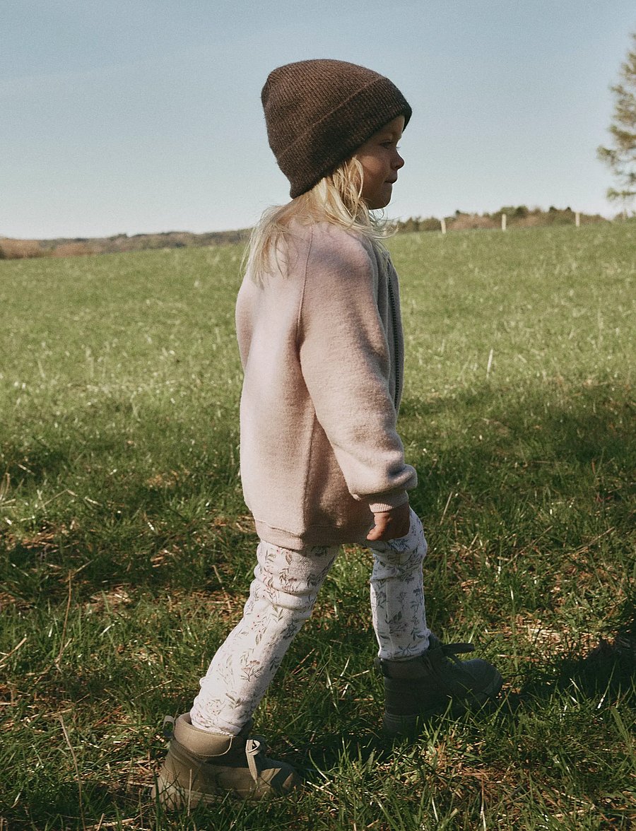 name it - NMFWANG WOOL NEEDLE LEGGING NOOS - base layer baby - snow white - 0