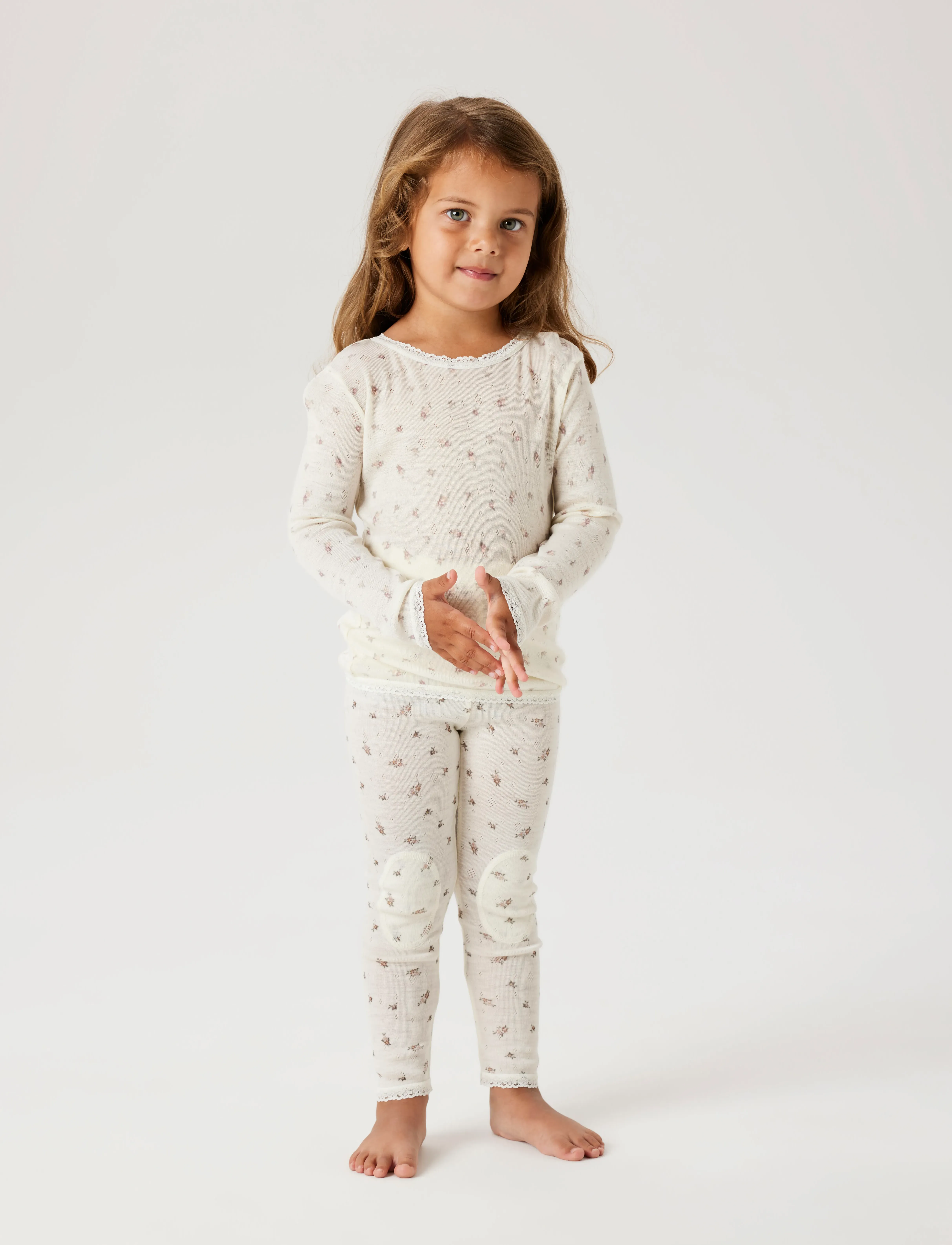 name it - NMFWANG WOOL NEEDLE LEGGING NOOS - die niedrigsten preise - snow white - 4