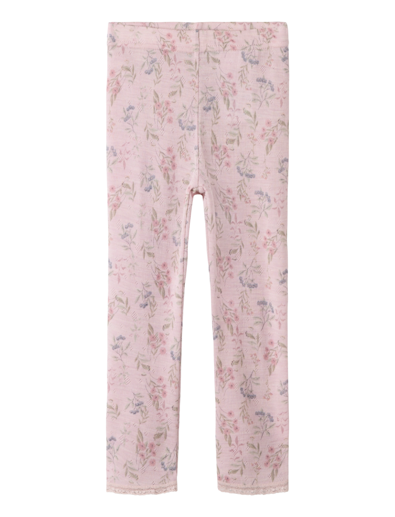 name it Nmfwang Wool Needle Legging Noos, 98, Purple, Underdele > Leggings, Børn