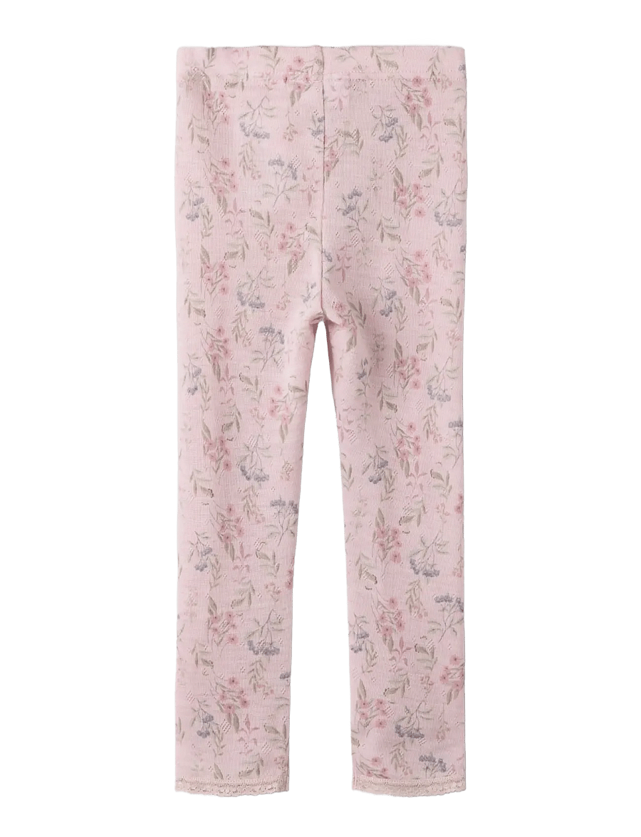 name it - NMFWANG WOOL NEEDLE LEGGING NOOS - base layer baby - violet ice - 1