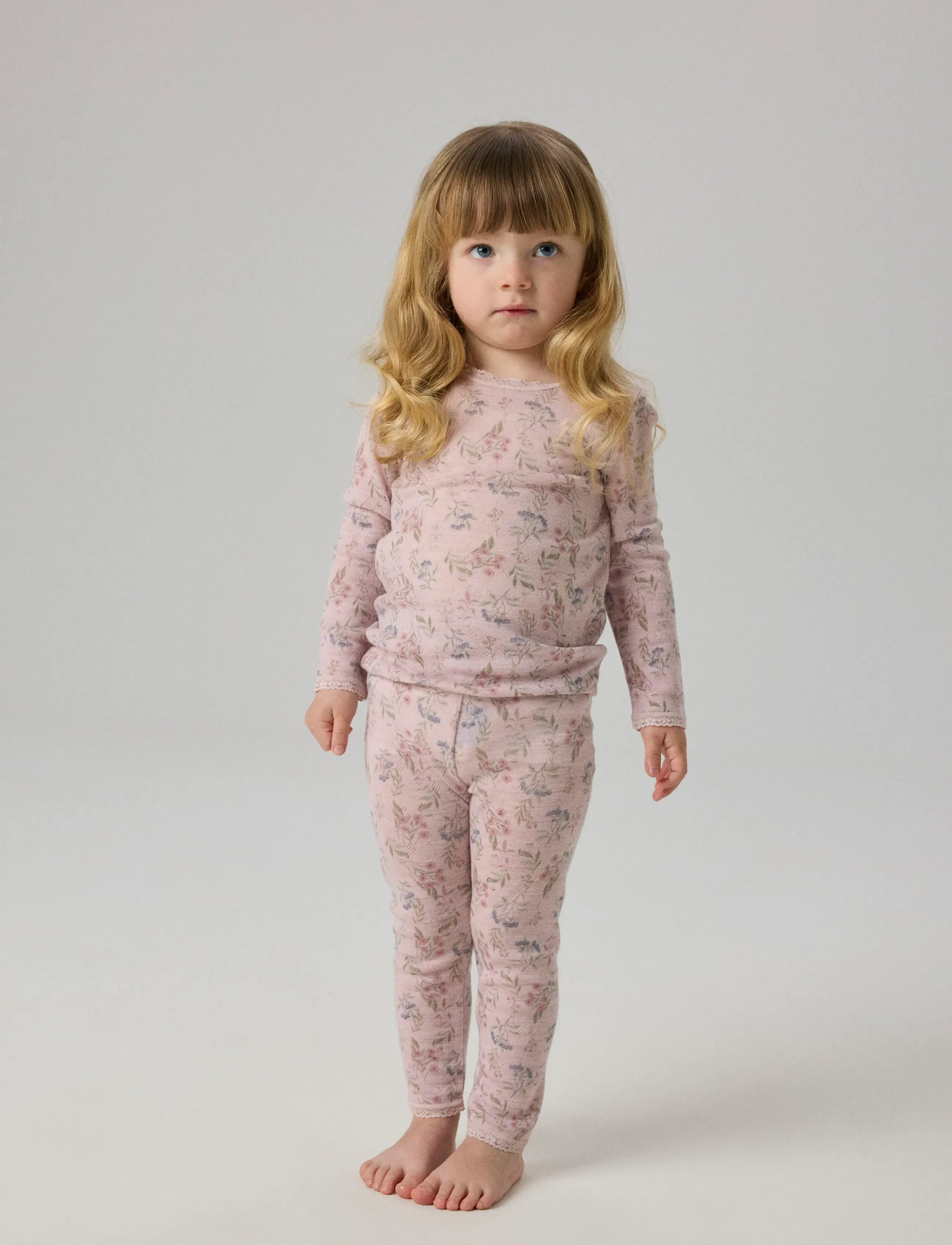 name it - NMFWANG WOOL NEEDLE LEGGING NOOS - underställ baby - violet ice - 3